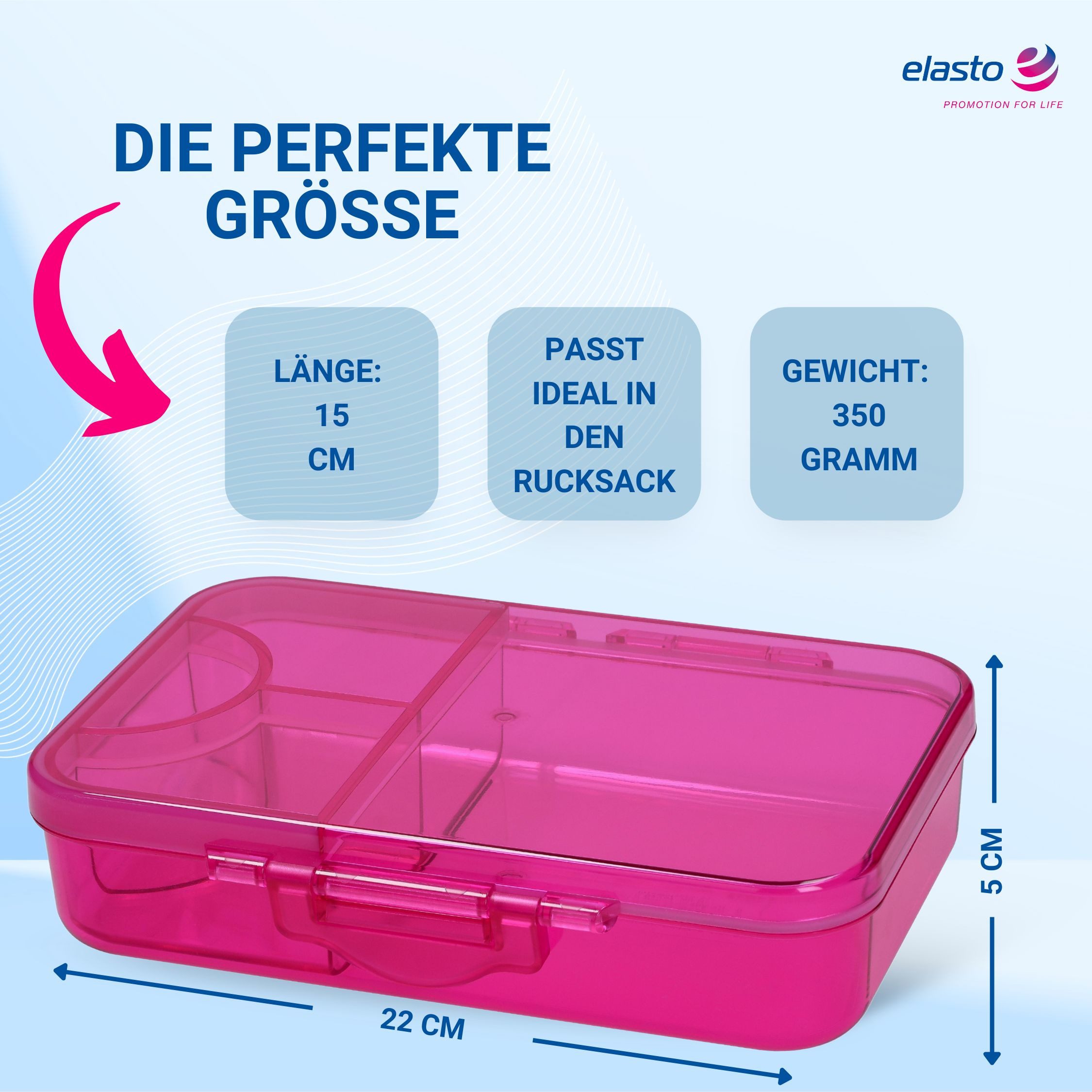 elasto Lunchbox Brotdose Kinder Conni-Schule - Tritan Lunchbox Made in Germany