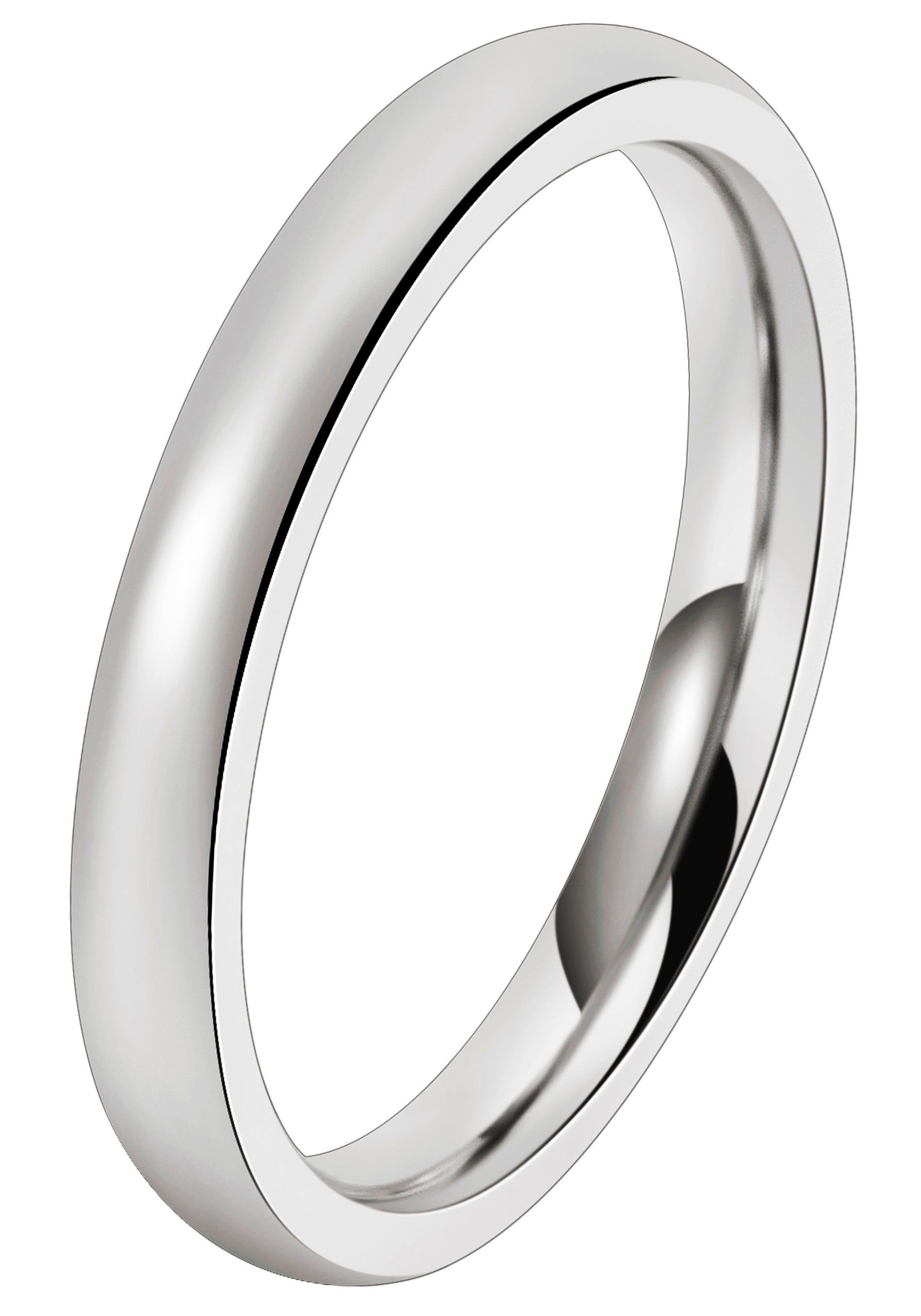 LIEBE, Zirkonia Ehering ohne edelstahlfarben DOOSTI Geschenk Edelstahl o. Trauring Partnerring mit Schmuck Trauring