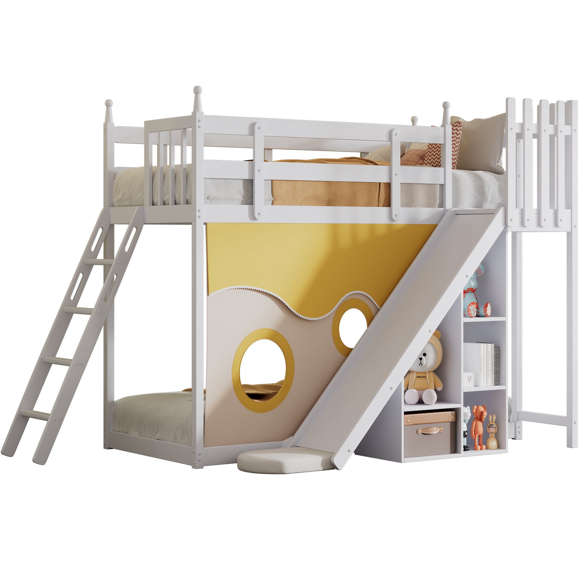 HAUSS SPOLE Etagenbett 90x200cm mit Bettvorhang, günstig online kaufen