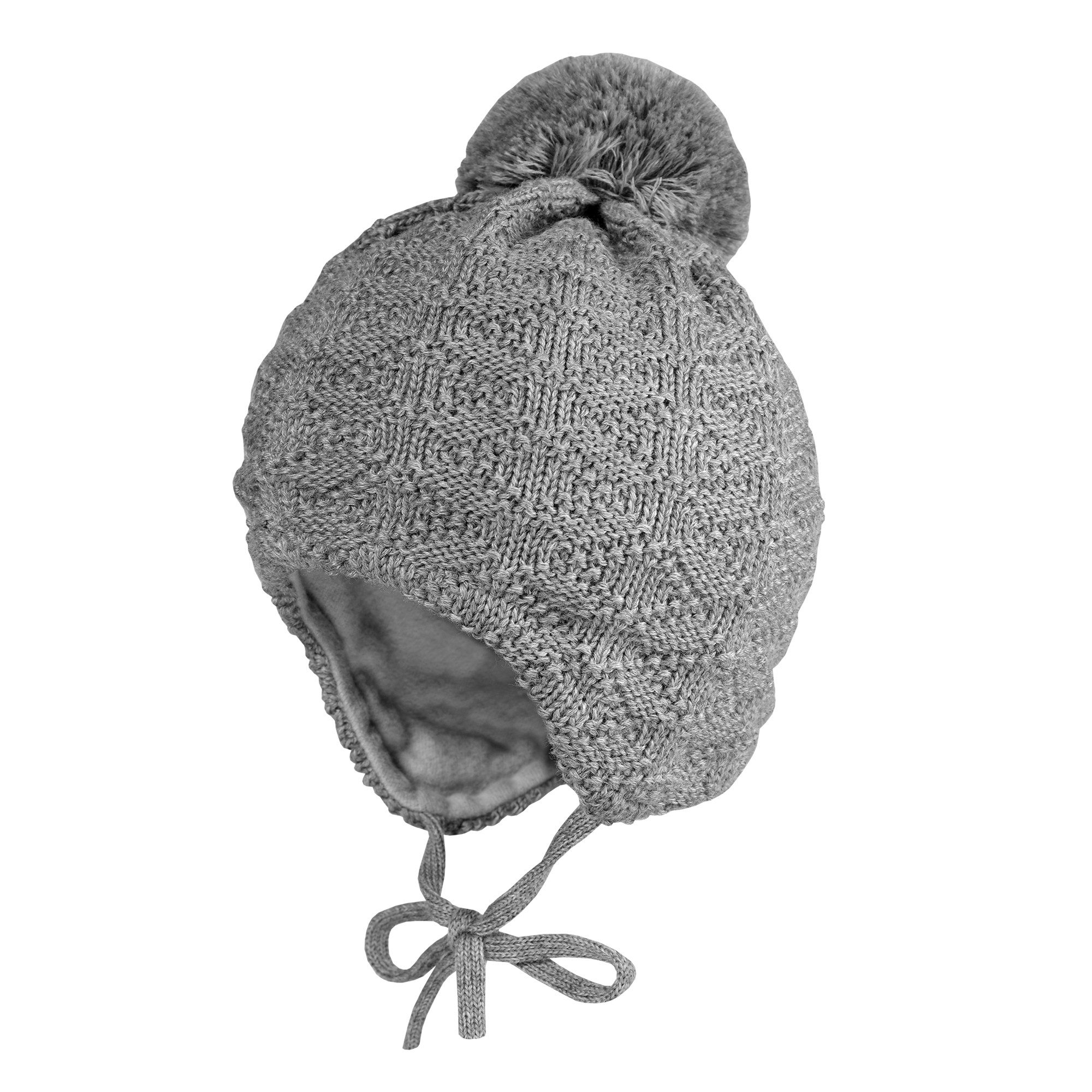 MAXIMO Strickmütze MINI-Mütze Struktur ausgenäht Pompon günstig online kaufen