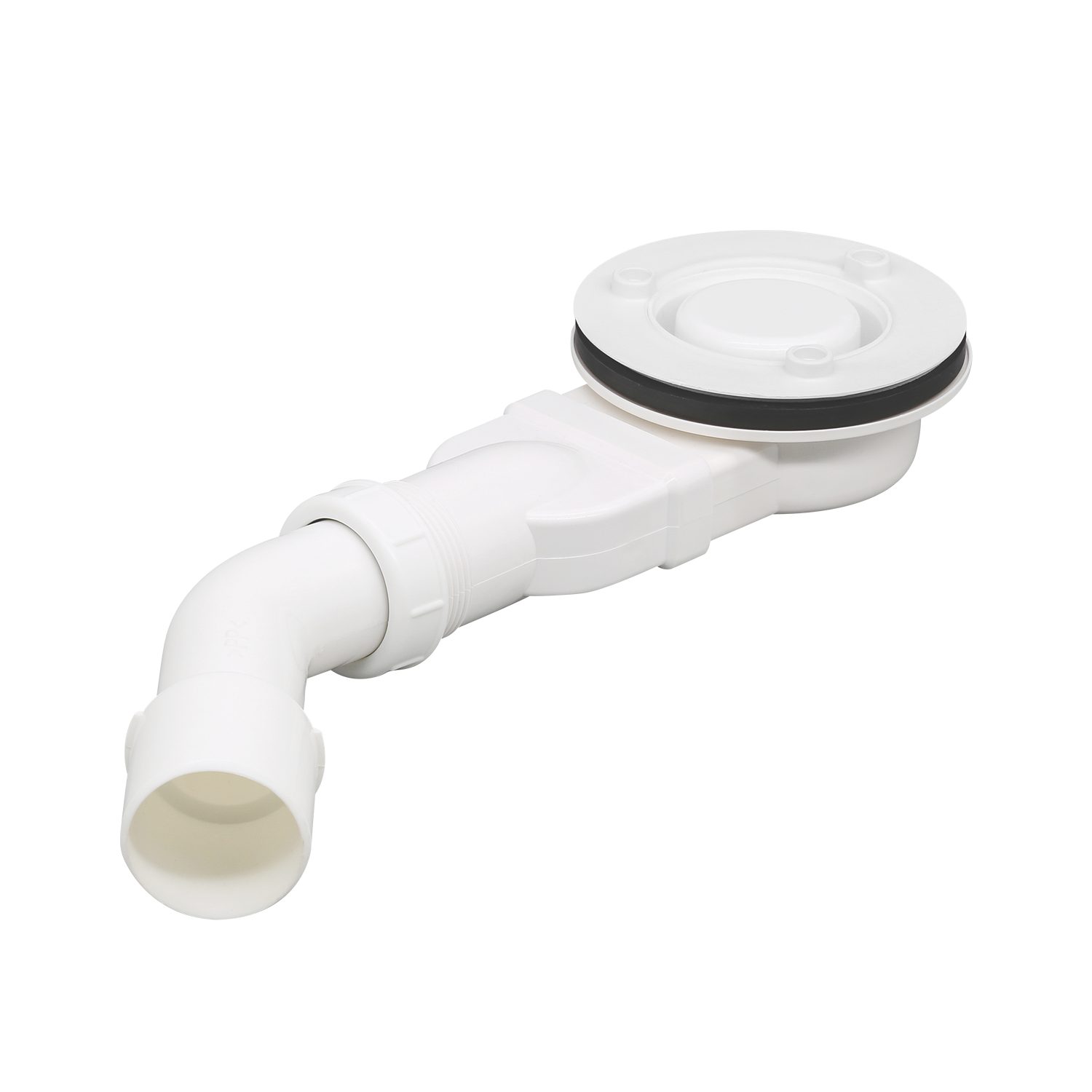 SONNI Duschwanne Schieferoptik, SMC, Duschtasse, Weiß, mit Siphon,100-160cm, Antirutsch,Flach, inkl. ABlaufgarnitur, Rechteckig, Inklusive Siphon.