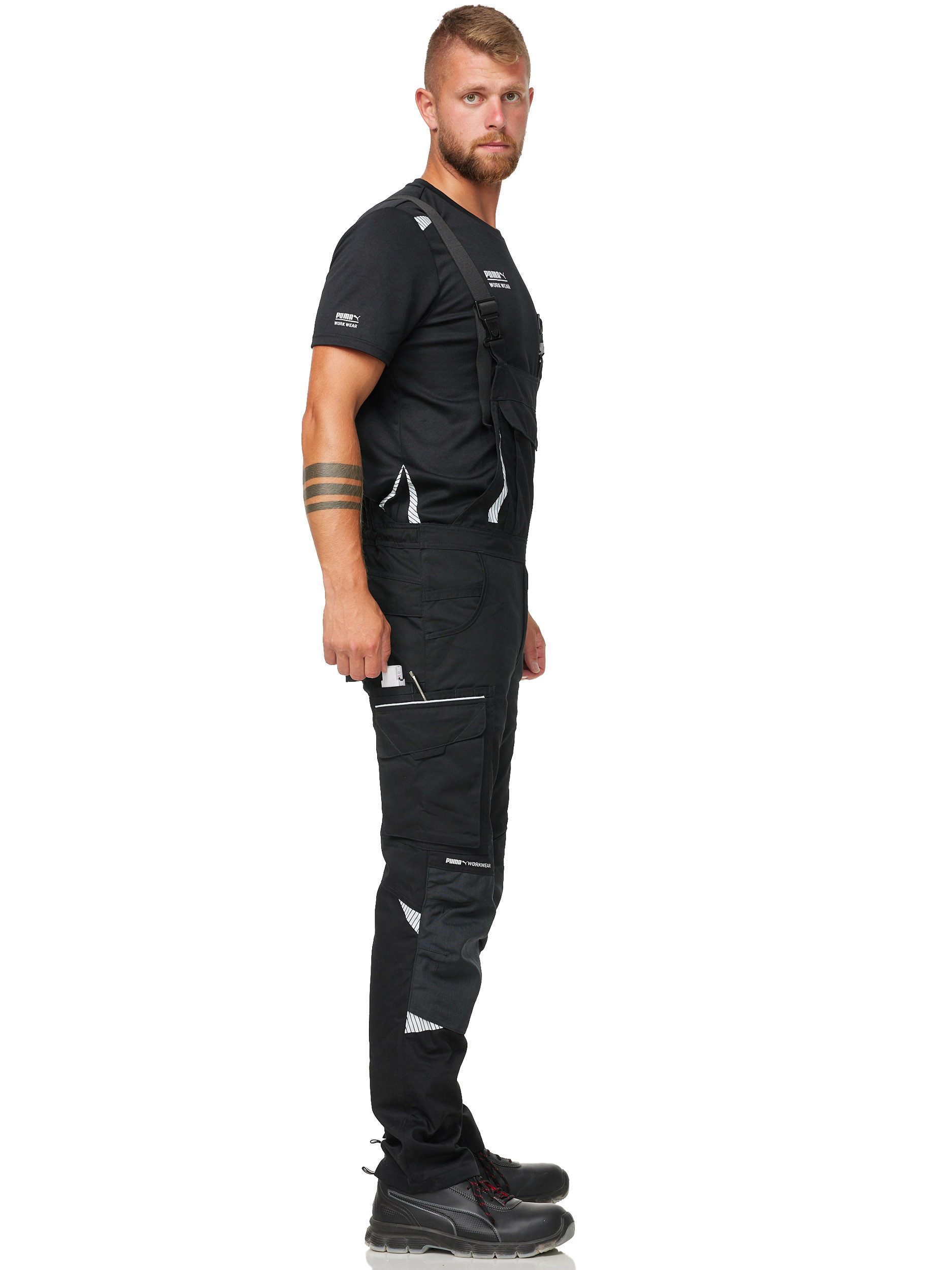 PUMA Workwear Arbeitslatzhose PRECISION X mit vielen Taschen und extra verstärktem Nylon Gewebe für Herren – Bild 4 von 5