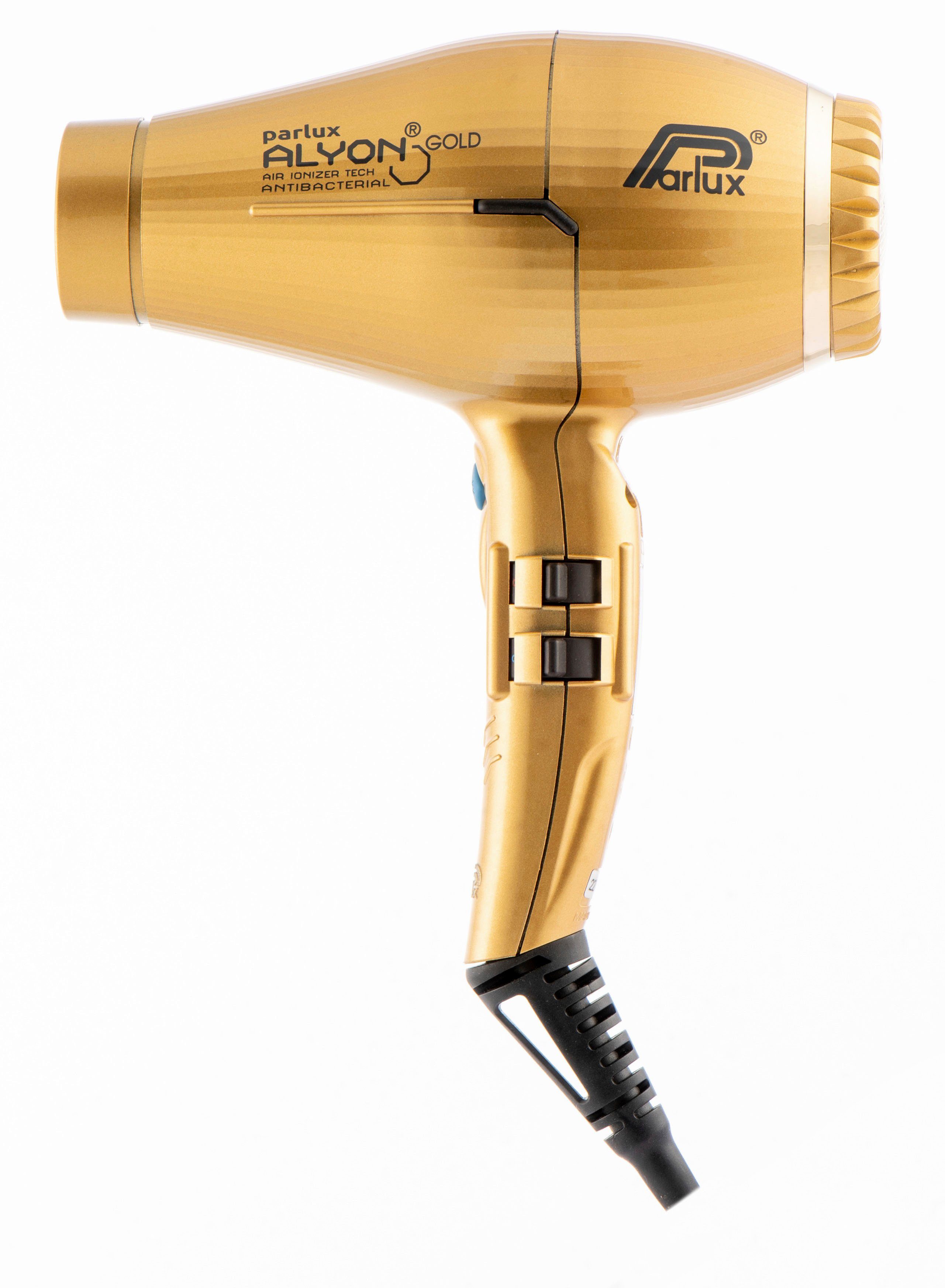 Parlux Haartrockner Parlux Alyon Ionic, 2250 W, Patentiertes Reinigungssystem HFS (Hair Free System) goldfarben Magic Sense