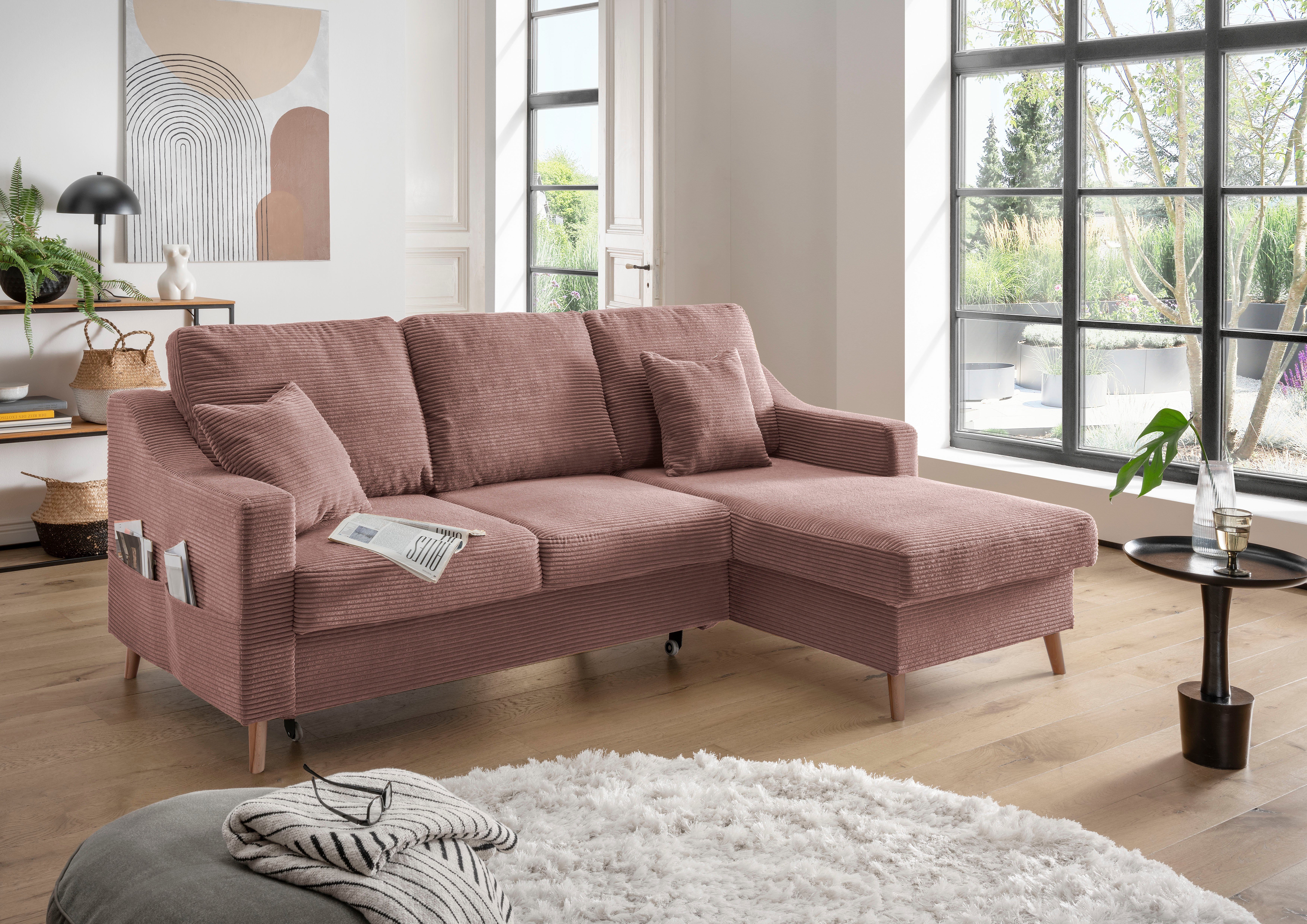 INOSIGN Ecksofa Valentina L-Form, 2 Zierkissen, günstig online kaufen