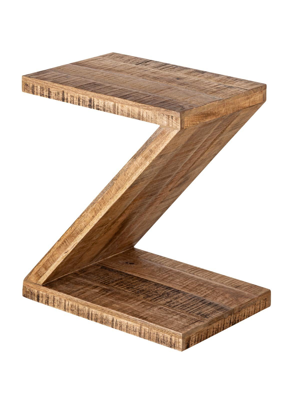 Mangoholz Z-Form Zoro Casamia Sofatisch Beistelltisch Beistelltisch 42x50x31cm nachhaltig