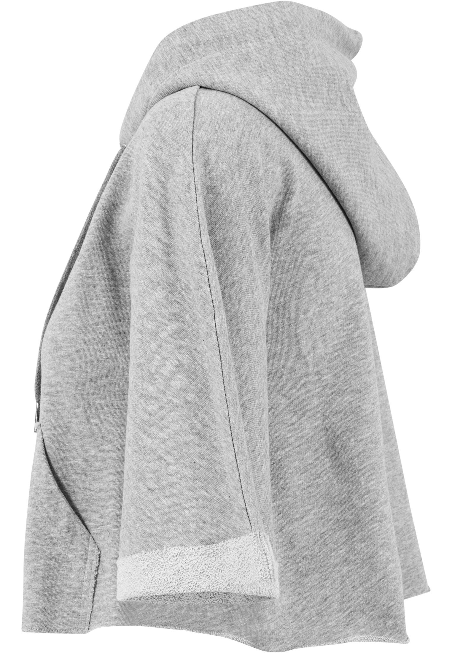 Hooded Ladies Damen Kapuzenpullover Poncho (1-tlg) URBAN Cropped CLASSICS