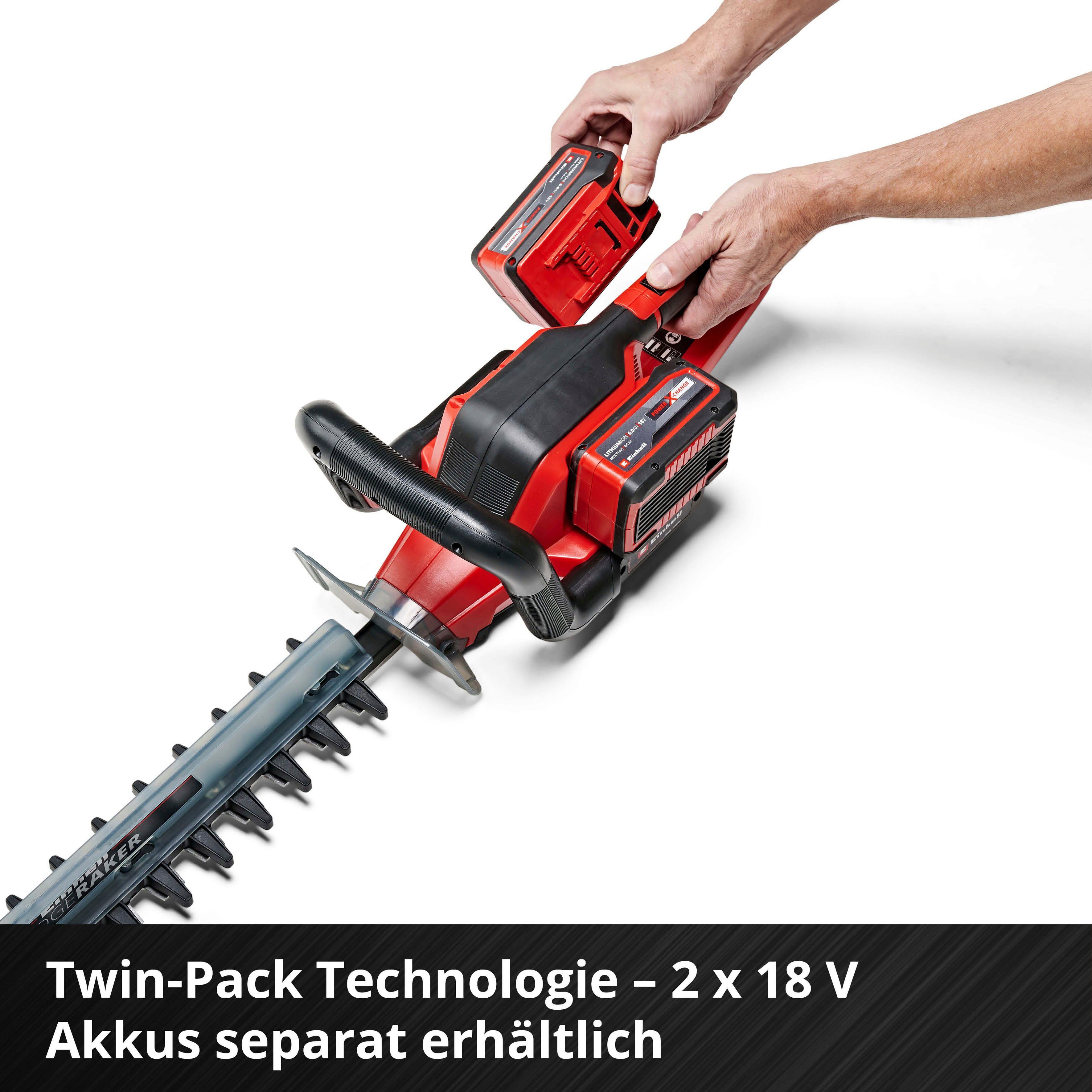 Einhell Akku-Heckenschere GE-CH 36/65 Li-Solo, 65 cm Schnittlänge, ohne Akku und Ladegerät – Bild 4 von 5