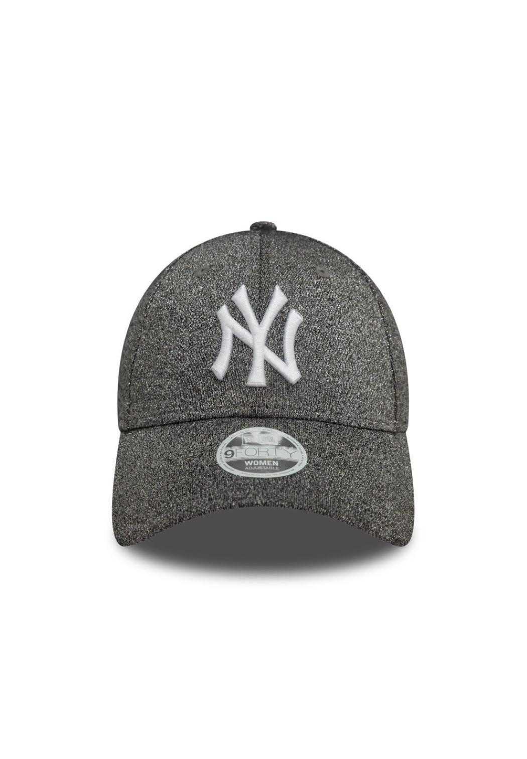 New Era Baseball Cap New York Yankees MLB Womens Glitter Schwarz 9Forty Verstellbare Damen (1-St)