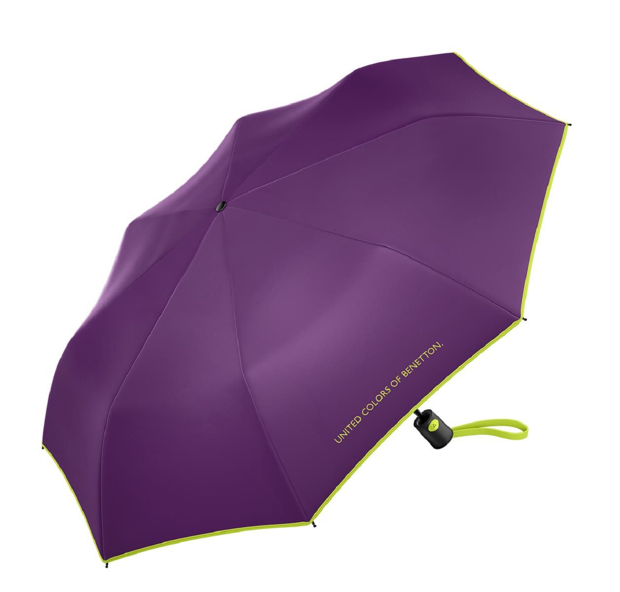 HAPPY RAIN Langregenschirm Benetton Mini AC Auf-Automatik hyacinth violet, Windproof