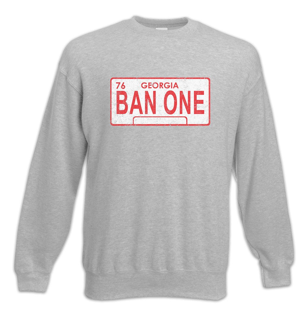 Urban Backwoods Sweatshirt Ban One Sign License Plate Sweatshirt Smokey And The Car Bandit (1-tlg) Ausgekochtes Schlitzohr Trans Am