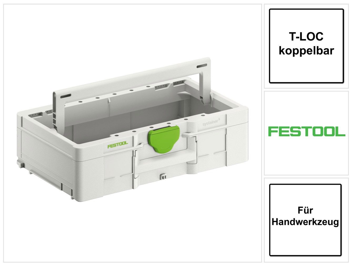 FESTOOL Werkzeugkoffer Systainer ToolBox SYS3 TB L 137 (204867) T-LOC koppelbar für Handwe