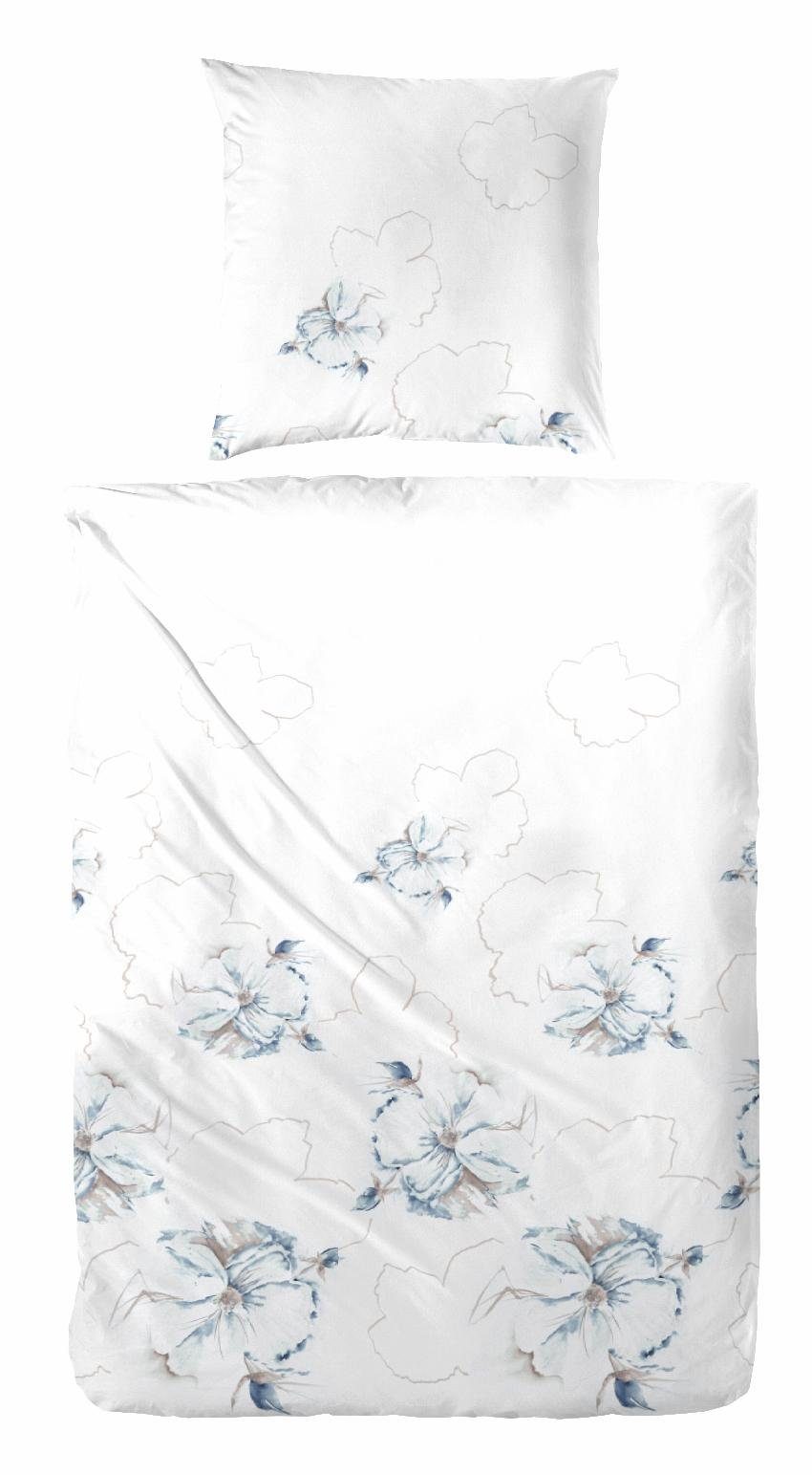 Primera Bettwäsche Laija, Perkal, 2 teilig, mit filigranen Blumen