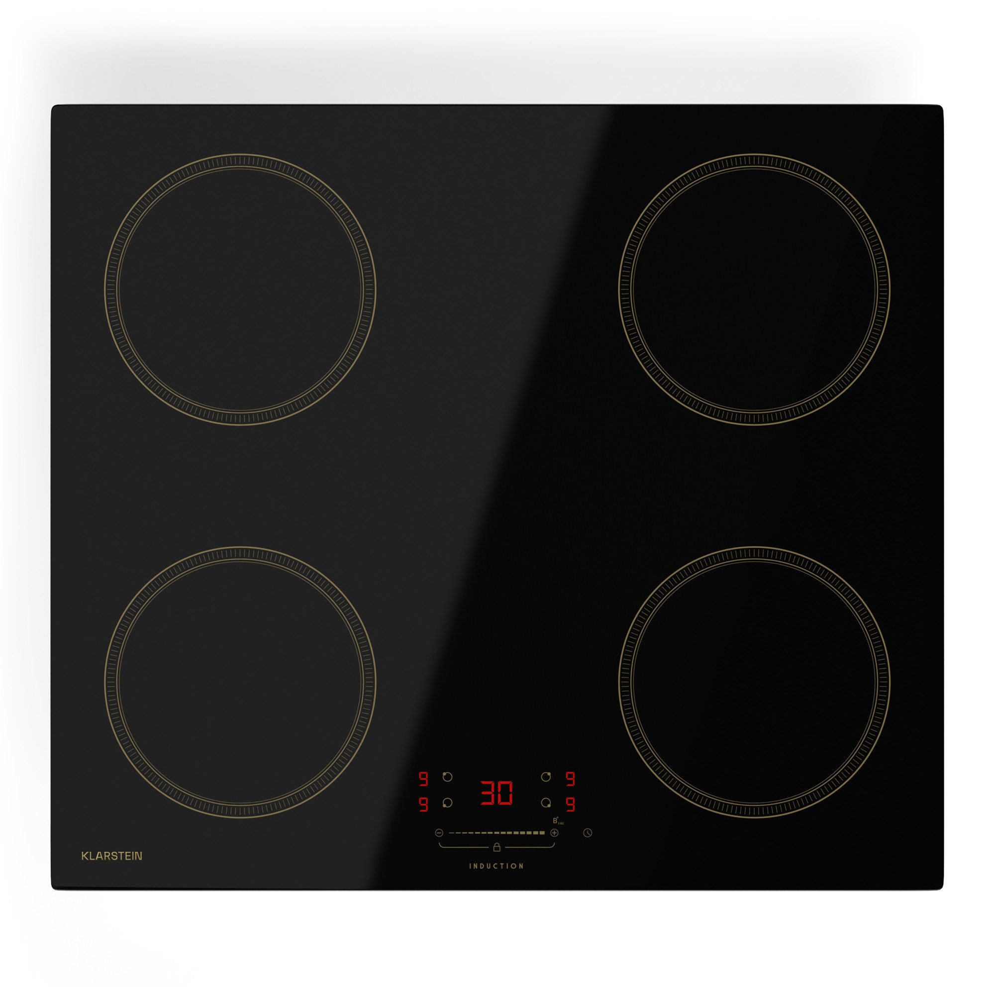 Klarstein Induktions-Kochfeld Victoria CP4-KL-Vct-60-TrdBlk, Варочные панели Induktion 4 Zonen Timer Touch Einbau