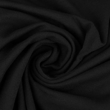 SCHÖNER LEBEN. Stoff Bekleidungsstoff Tencel Modal Jersey einfarbig schwarz 1,45m Breite