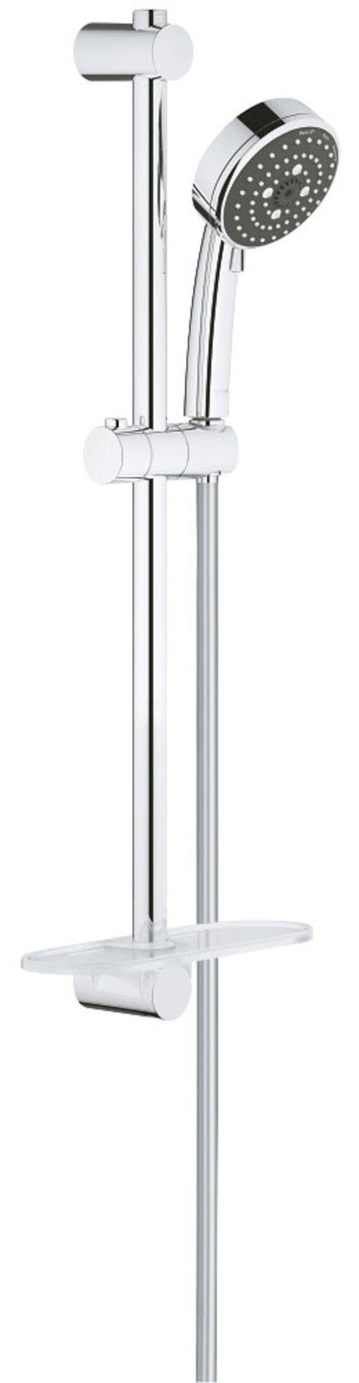 Grohe Duschsystem Vitalio Comfort 100, Höhe 47 cm, 3 Strahlart(en), Packung, mit langlebieger und scheinender Oberfläche