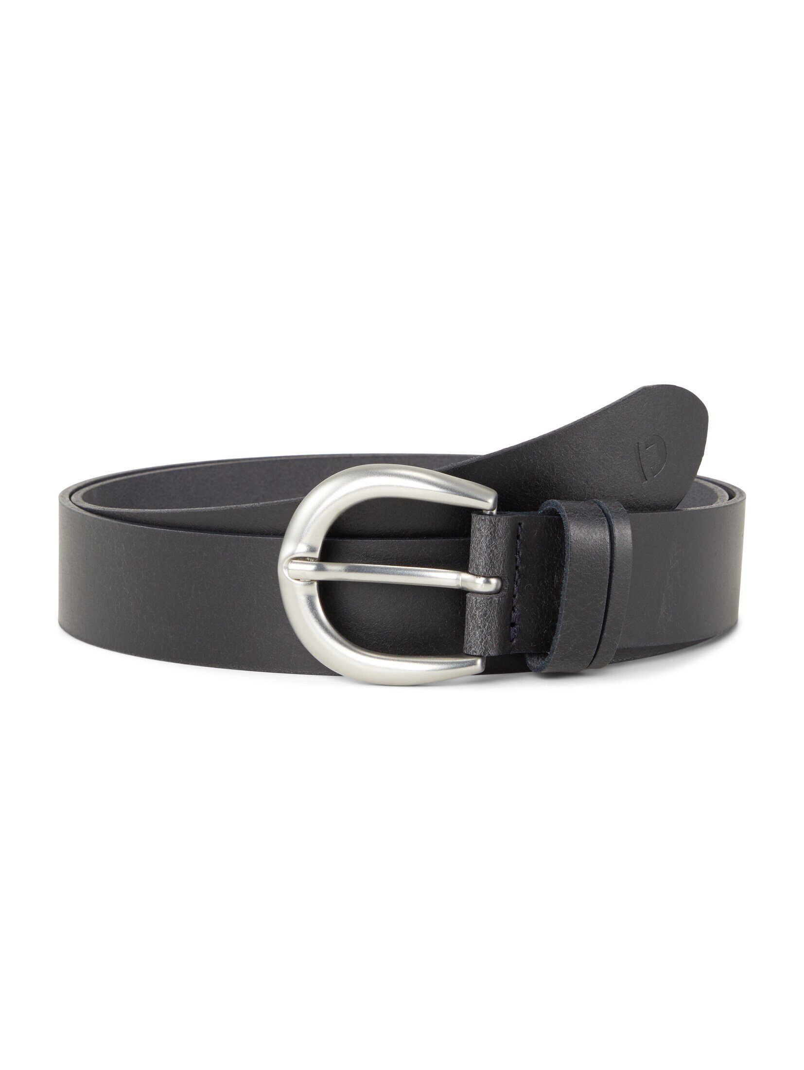 TOM TAILOR Denim Ledergürtel Belts TTCARRIE Ledergürtel mit abgerundeter Dornschließe