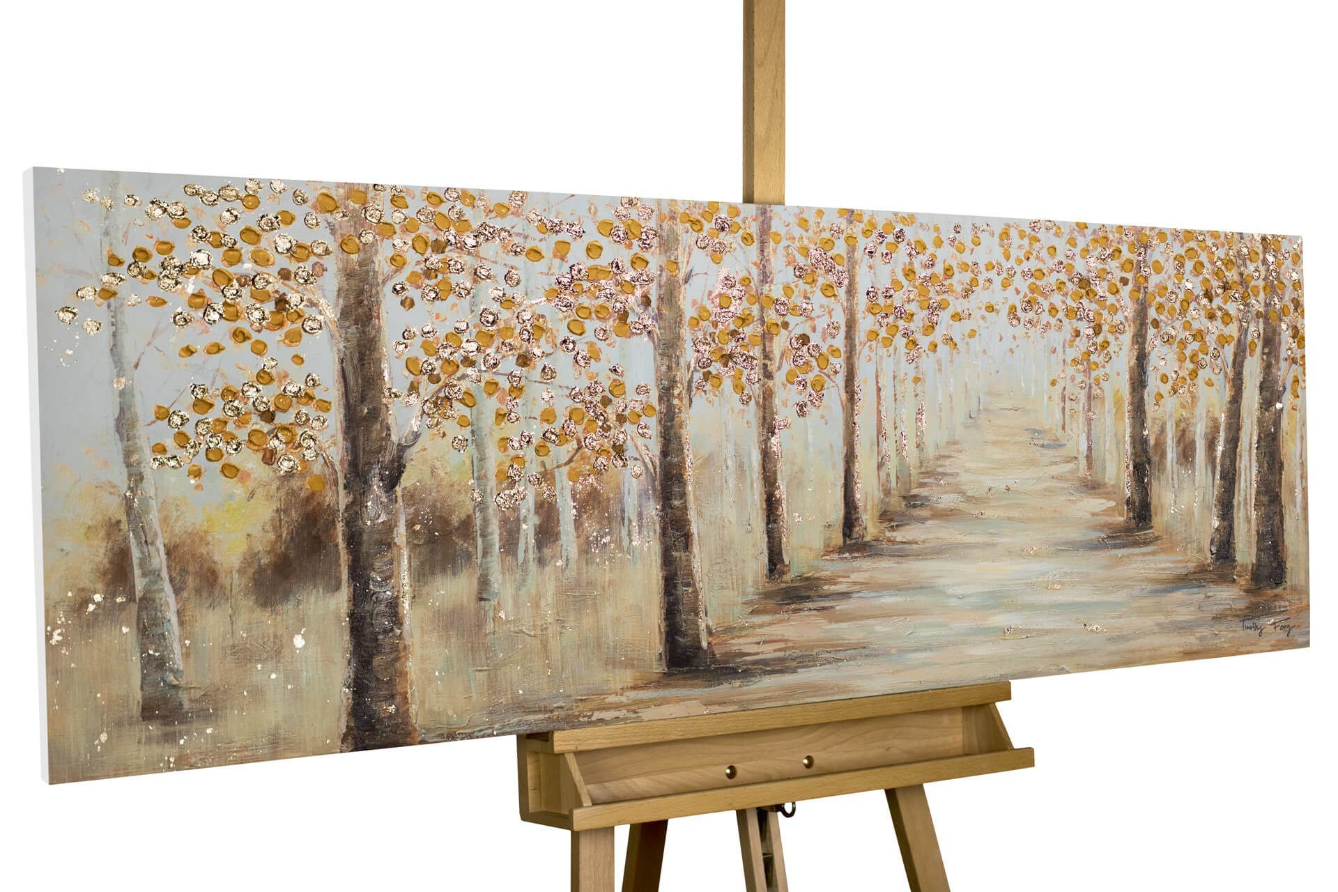 KUNSTLOFT Gemälde »Herbstallee«, handgemaltes Bild auf Leinwand online