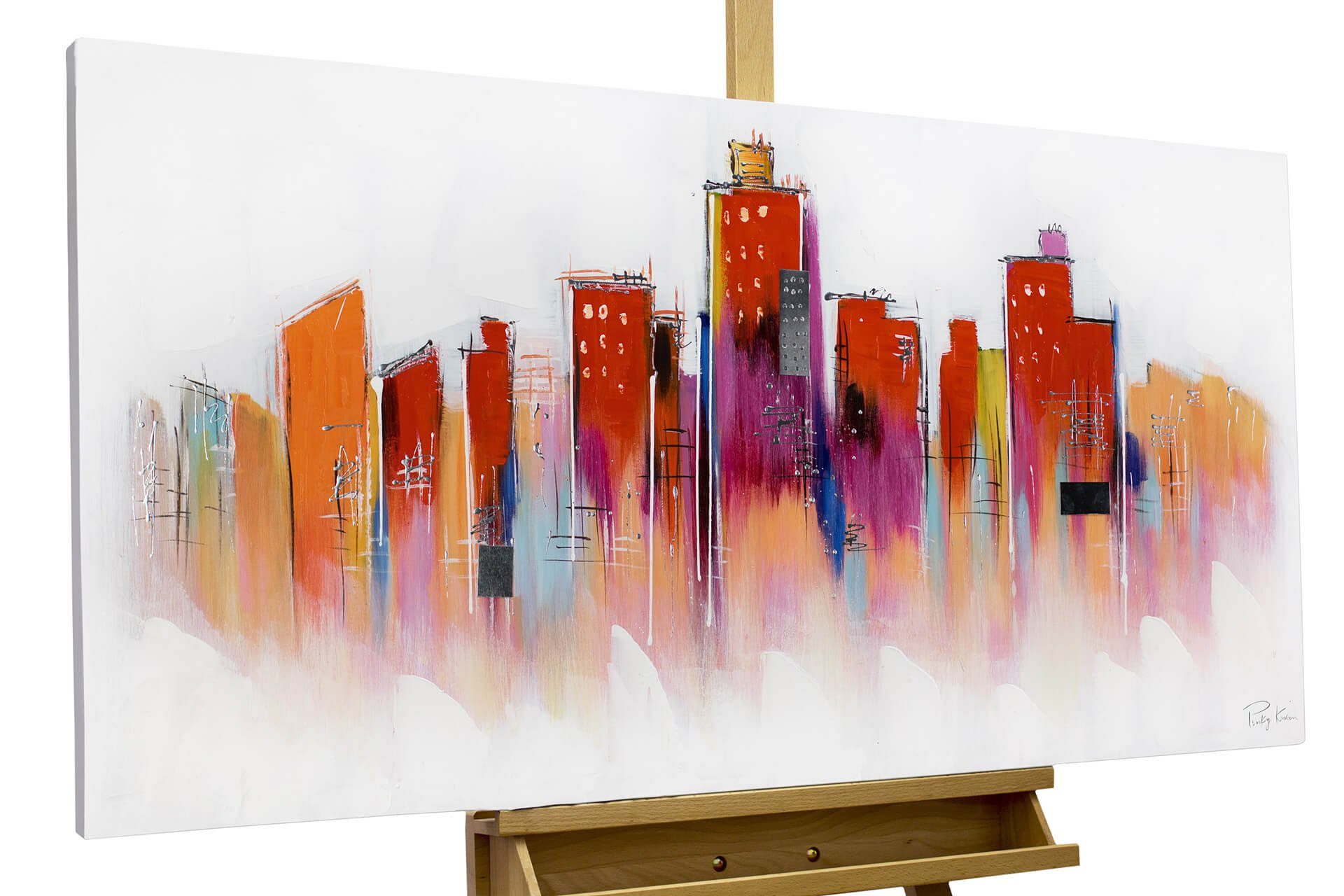 KUNSTLOFT Gemälde »Zukunftsmusik«, handgemaltes Bild auf KUNSTLOFT Gemälde »The Eternal City«, handgemaltes Bild auf