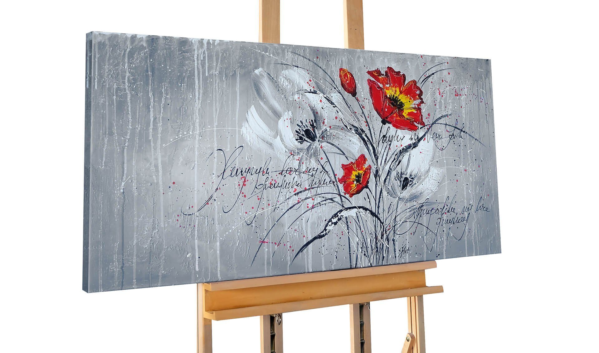 KUNSTLOFT Gemälde »Floral Garden«, handgemaltes Bild auf Leinwand