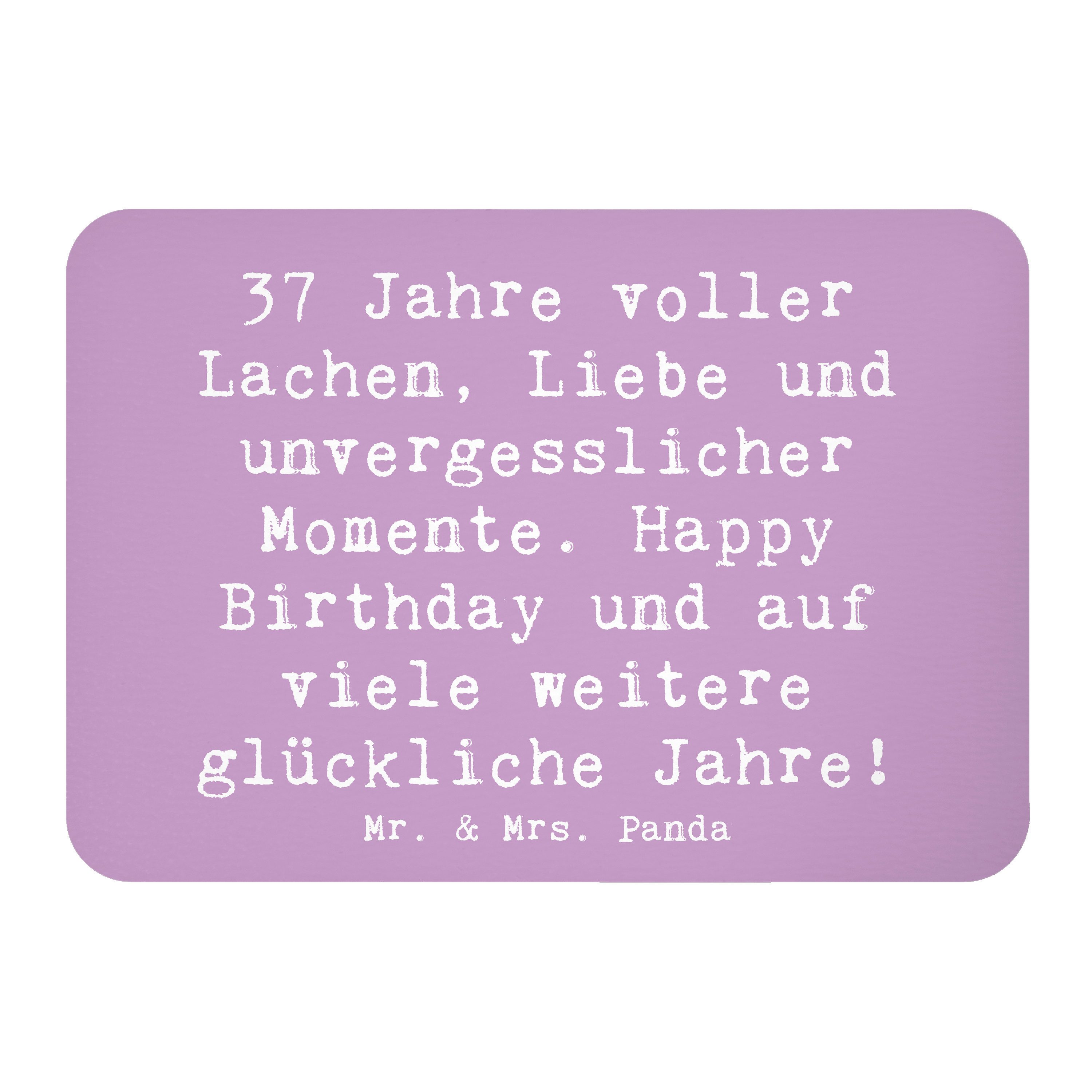 Magnet Spruch 37. Geburtstag - Lavendeltraum - Geschenk, Lachen, Whiteboard