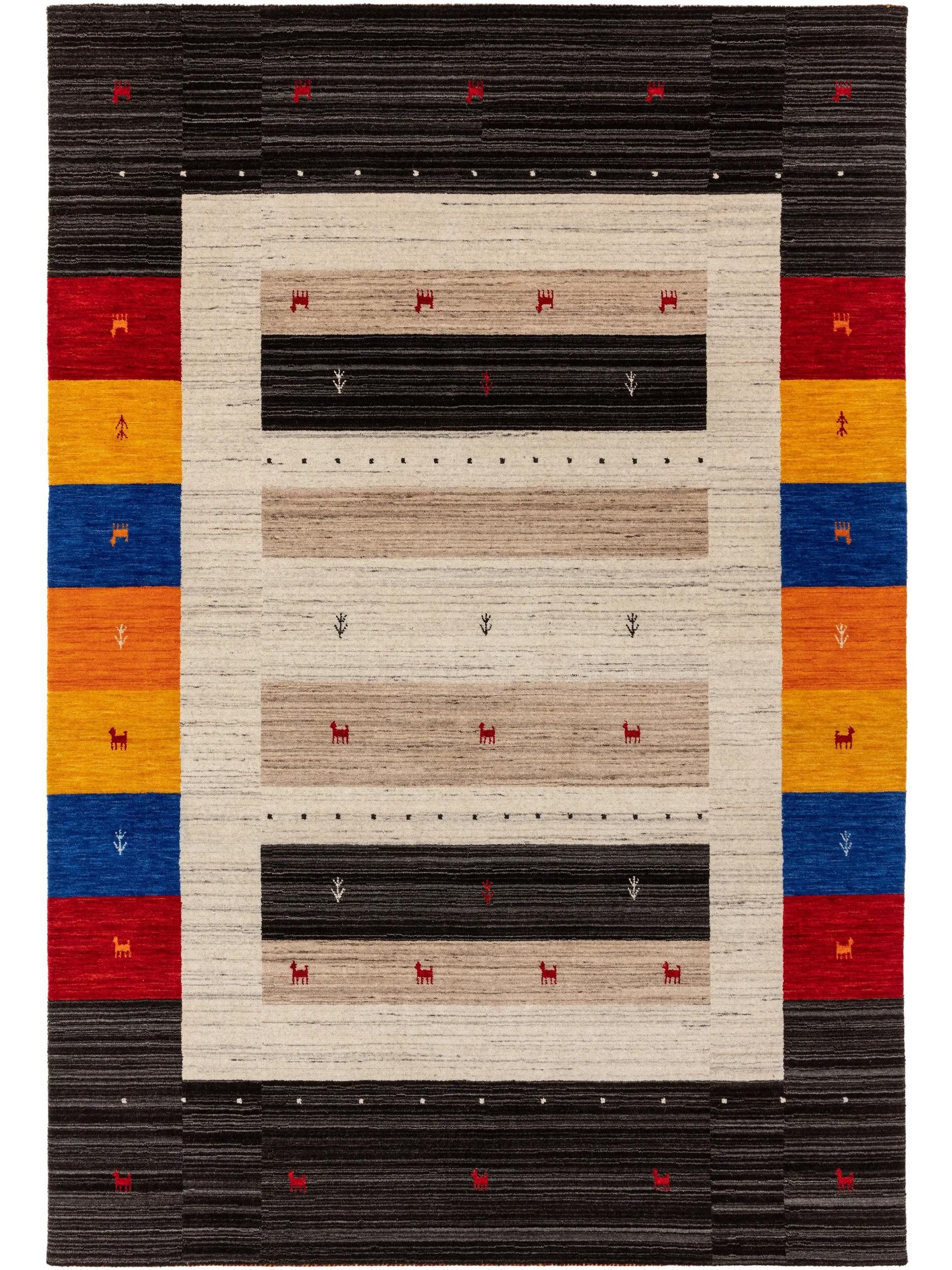 benuta Wollteppich Jamal, rechteckig, Höhe: 6 mm, Wolle, Teppich Wohnzimmer, Schlafzimmer, Esszimmer, Flur, Hygge