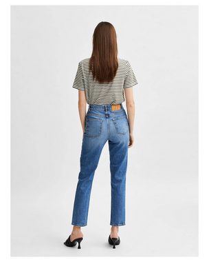 SELECTED FEMME 5-Pocket-Jeans Damen Jeans Slim Fit High Waist (1-tlg)