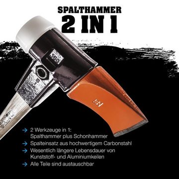 Halder KG Spalthammer HALDER SIMPLEX Spalthammer mit Stahlgussgehäuse und Hickorystiel 900