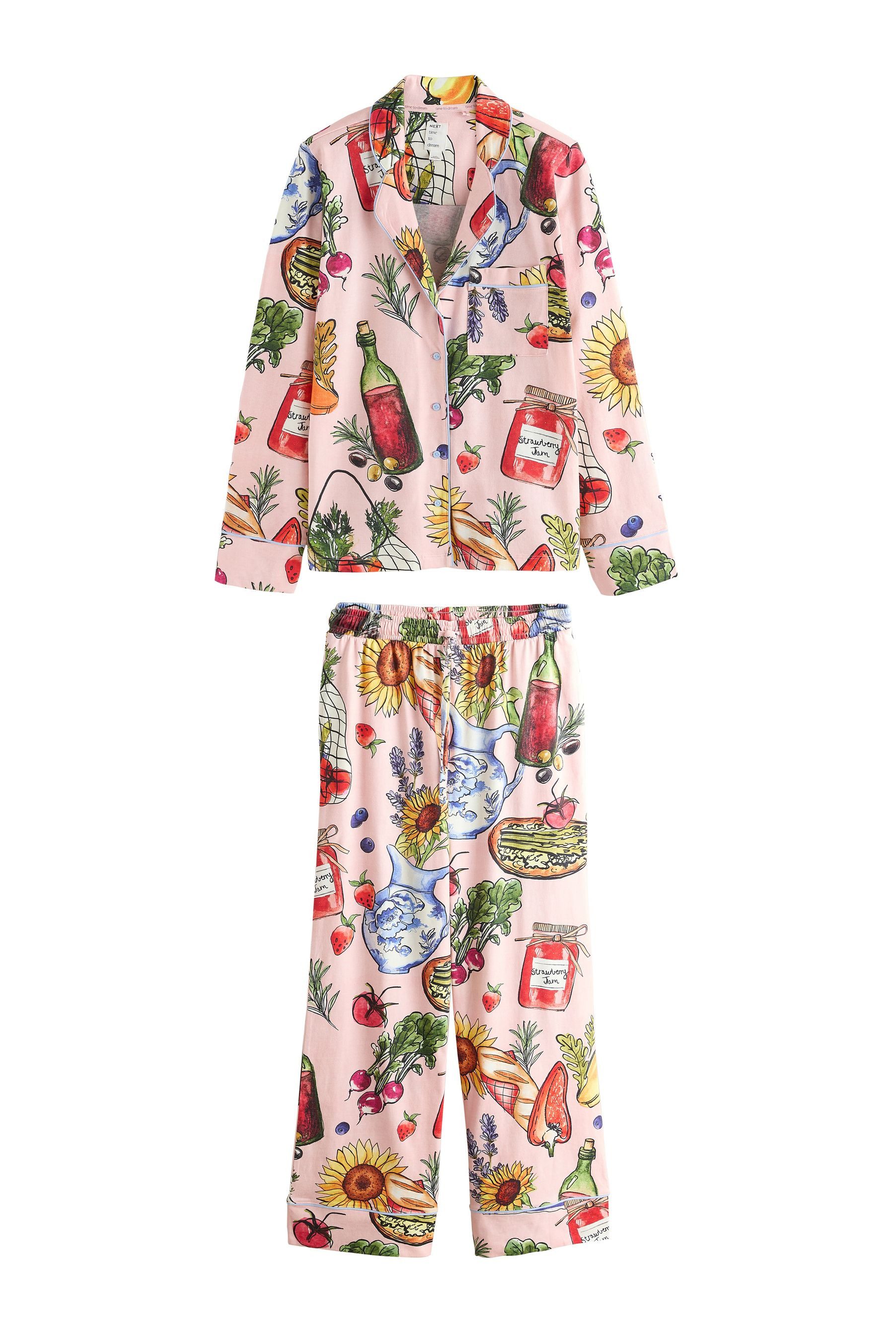 Next Pyjama Pyjama mit Knopfleiste (2 tlg)