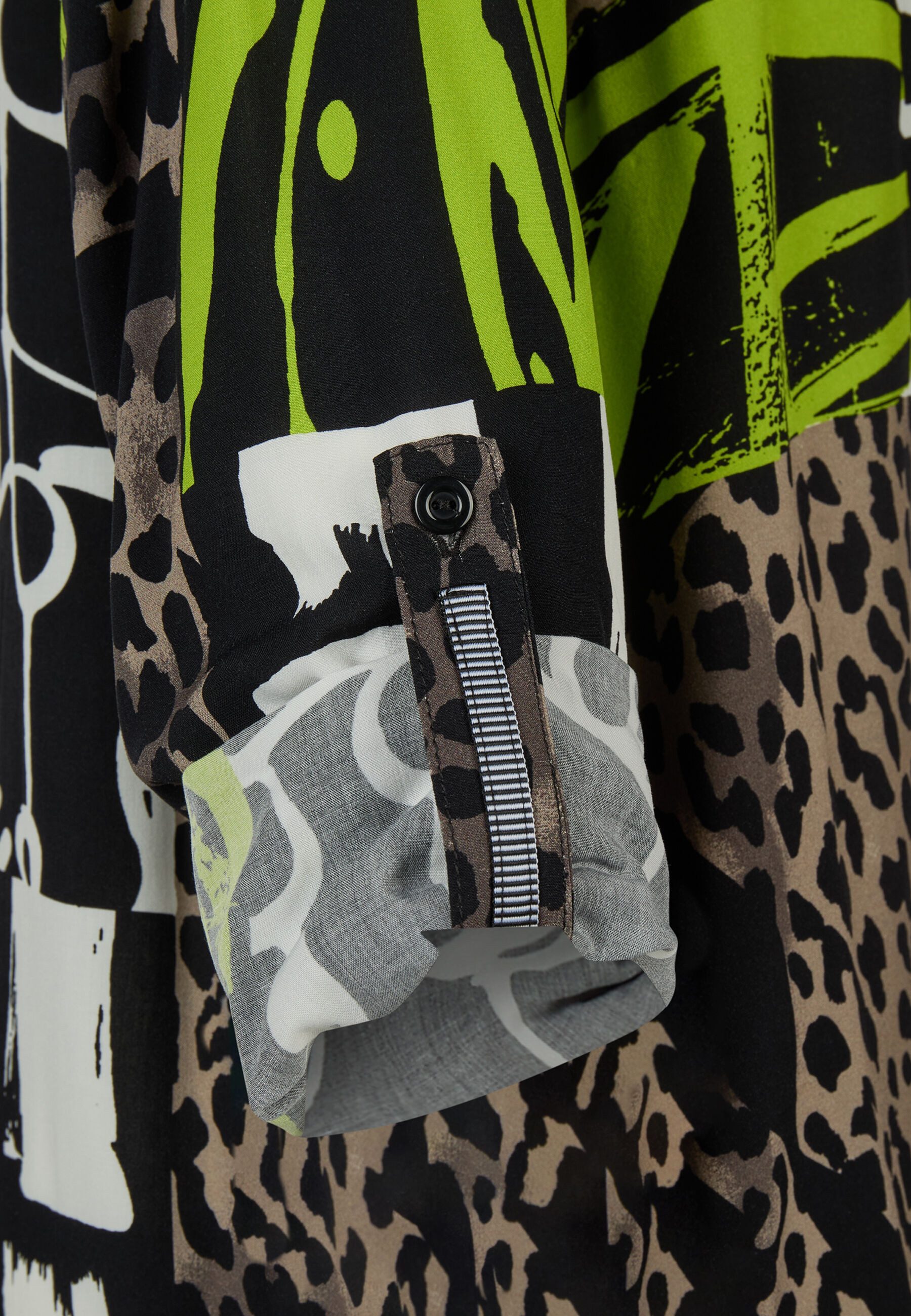 Doris Streich Langarmbluse mit Leo-Print