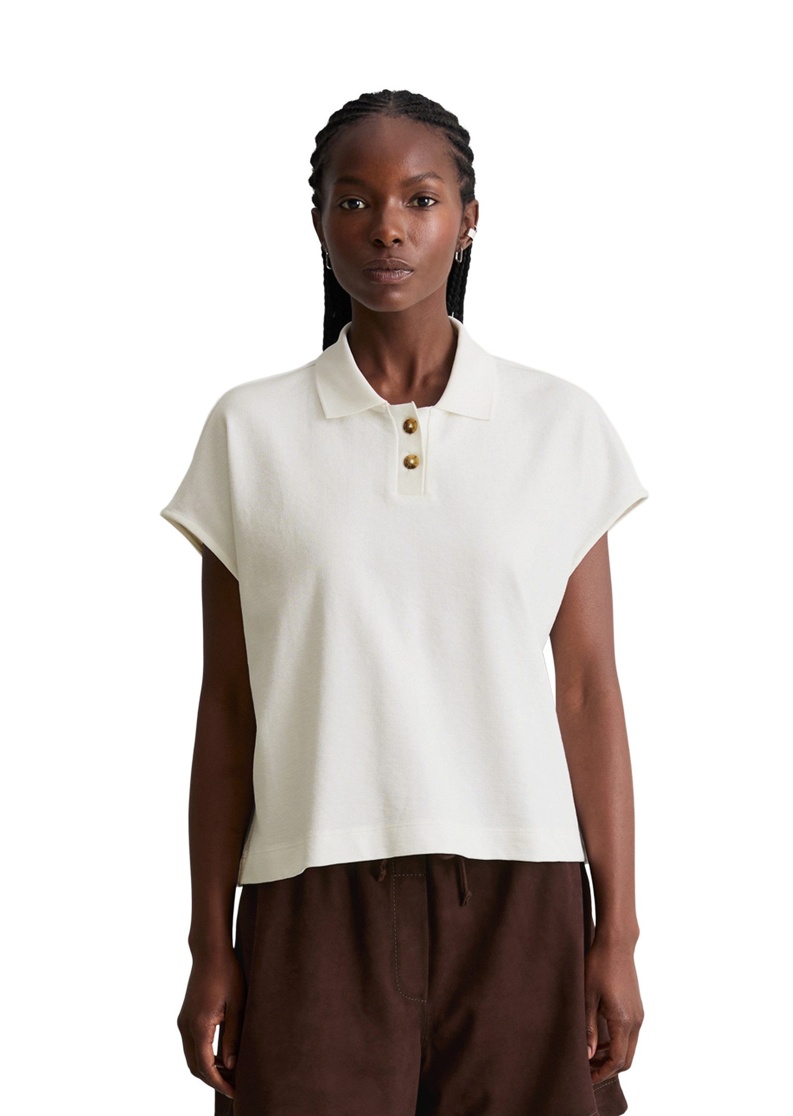 Marc O'Polo DENIM Poloshirt aus schwerem Single Jersey