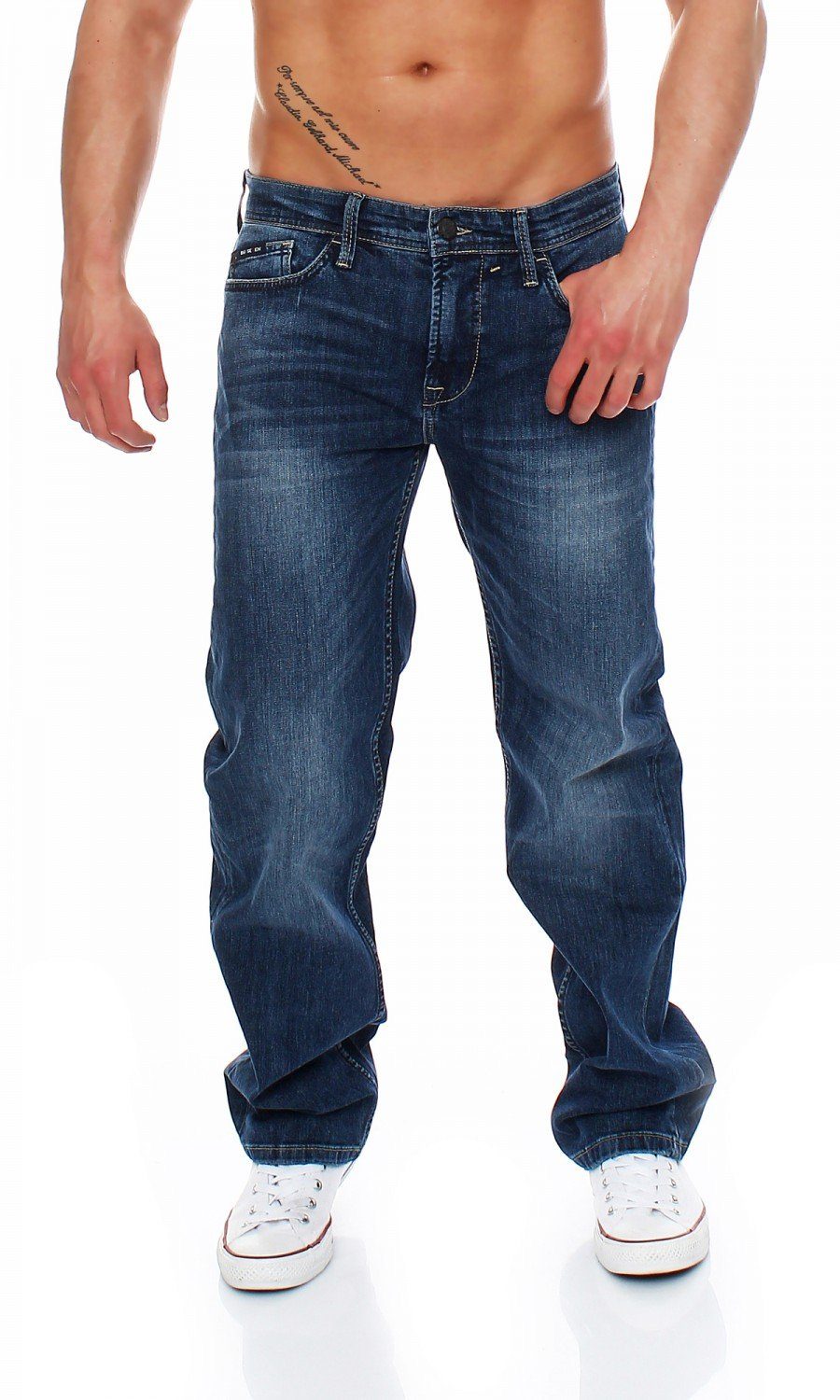 Big Seven Comfort-fit-Jeans Big Seven Morris Sapphire Blue Comfort Fit Herren Jeans Hose