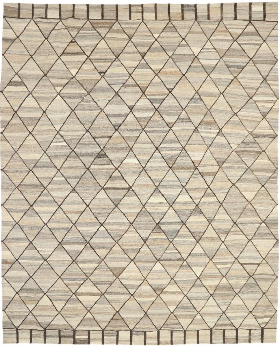Orientteppich Kelim Berber Design 317x390 Handgewebter Moderner Orientteppich, Nain Trading, rechteckig, Höhe: 3 mm