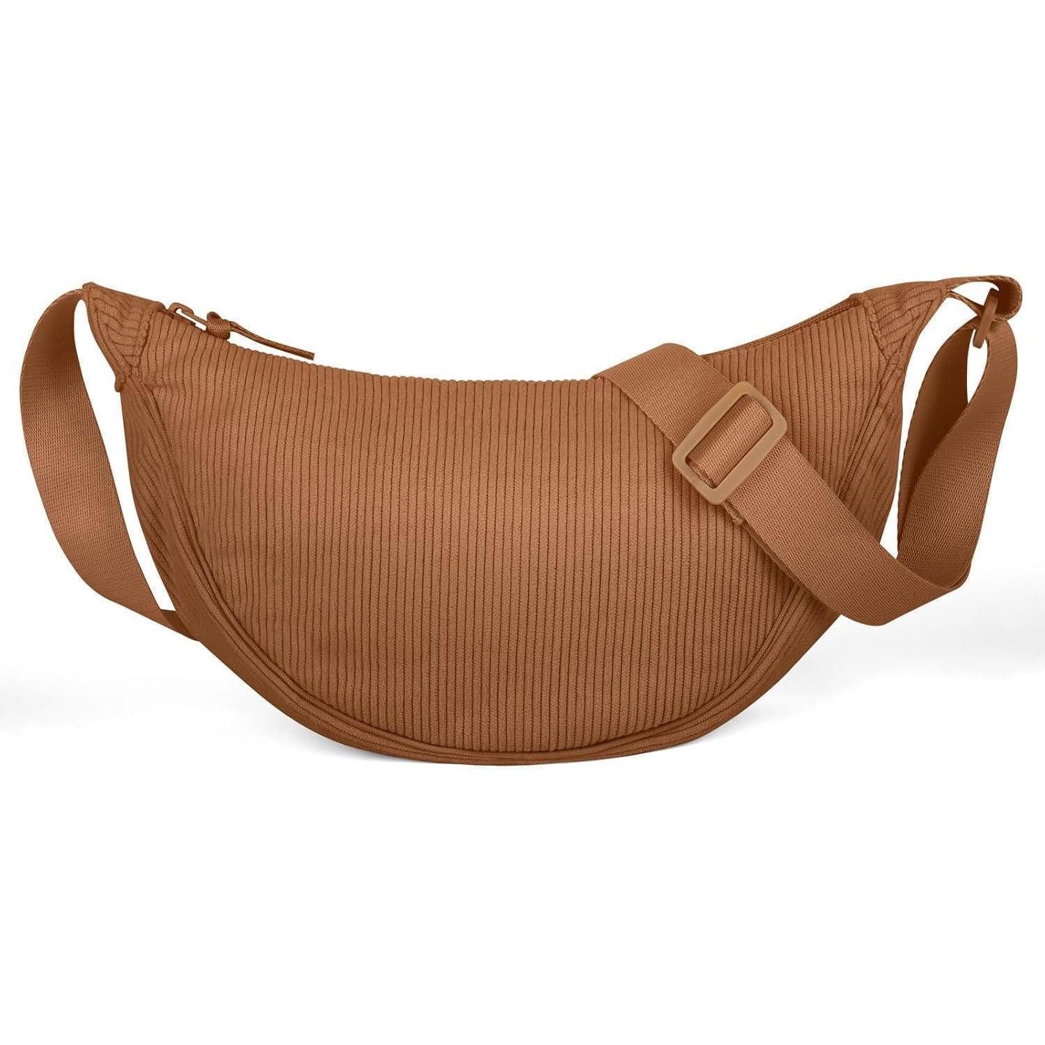 Umhängetasche Damen Halbmond Crossbody Schultertasche Verstellbarer Schultergurt
