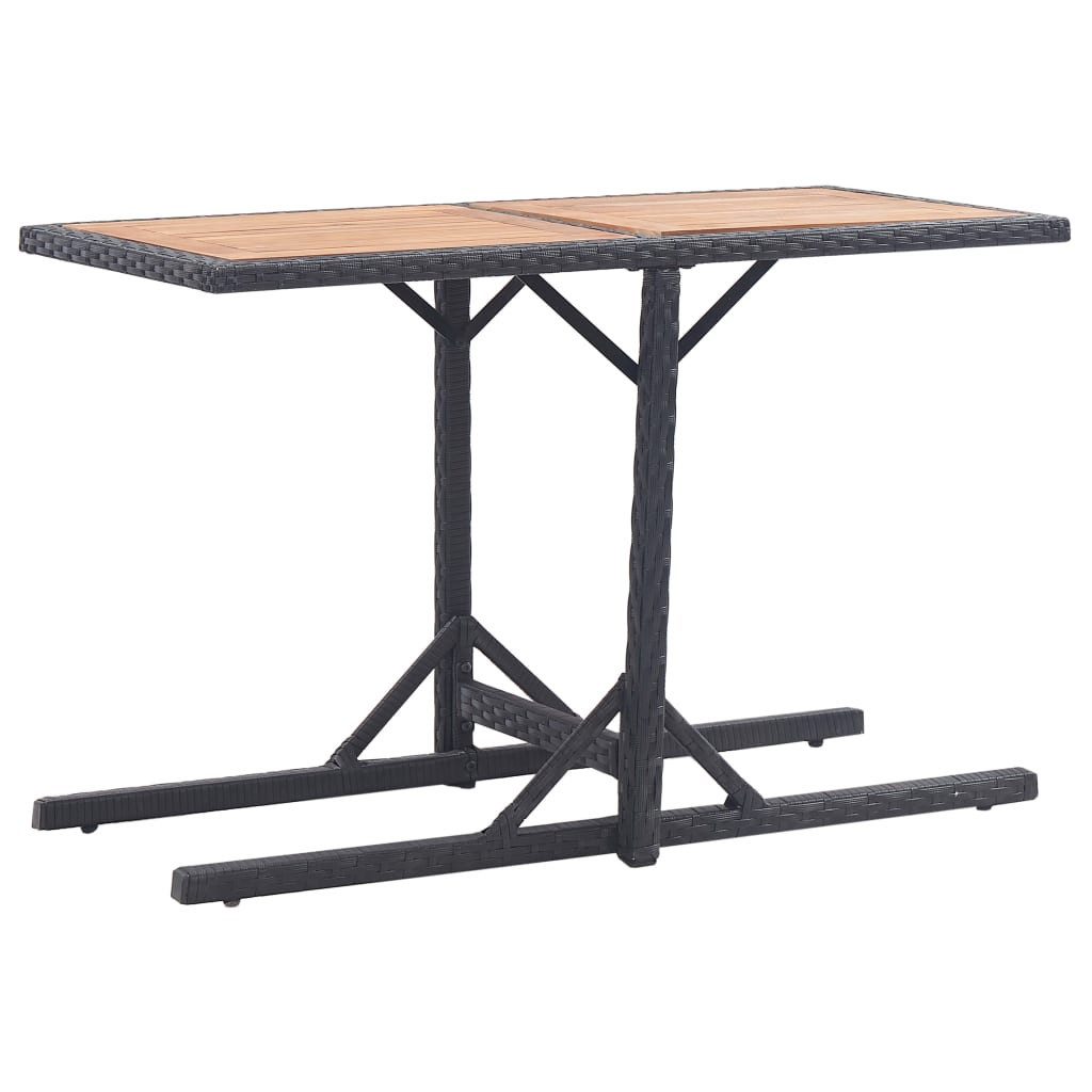 vidaXL Gartentisch Gartentisch Schwarz Massivholz und günstig online kaufen