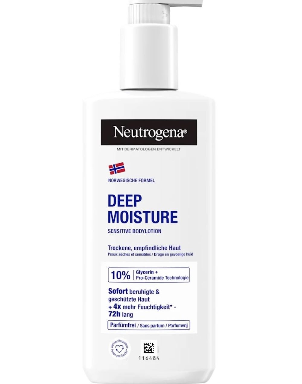 Neutrogena Körperlotion Deep Moisture Hypoallergenic 400ml