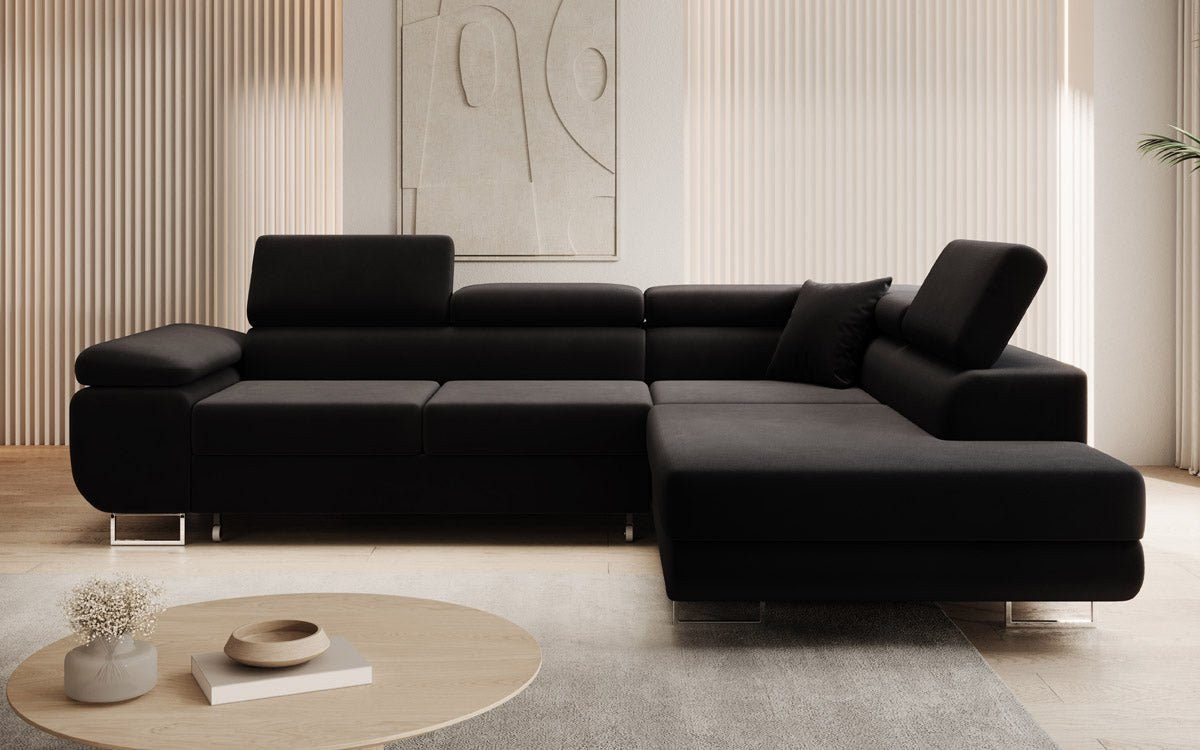 Luxusbetten24 Schlafsofa Designer Sofa Aston Samt, günstig online kaufen