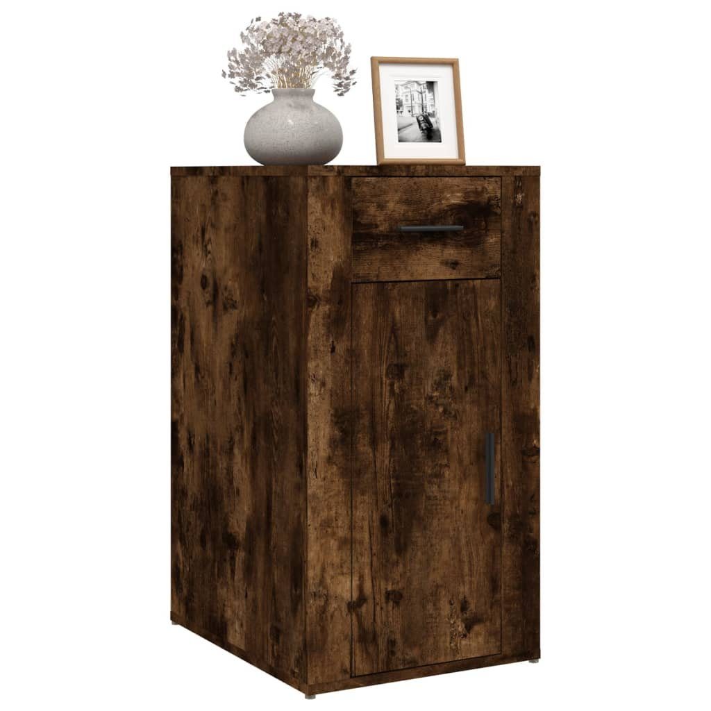 vidaXL Kleiderschrank Büroschrank Räuchereiche 40x49x75 Holzwerkstoff cm (1-St)