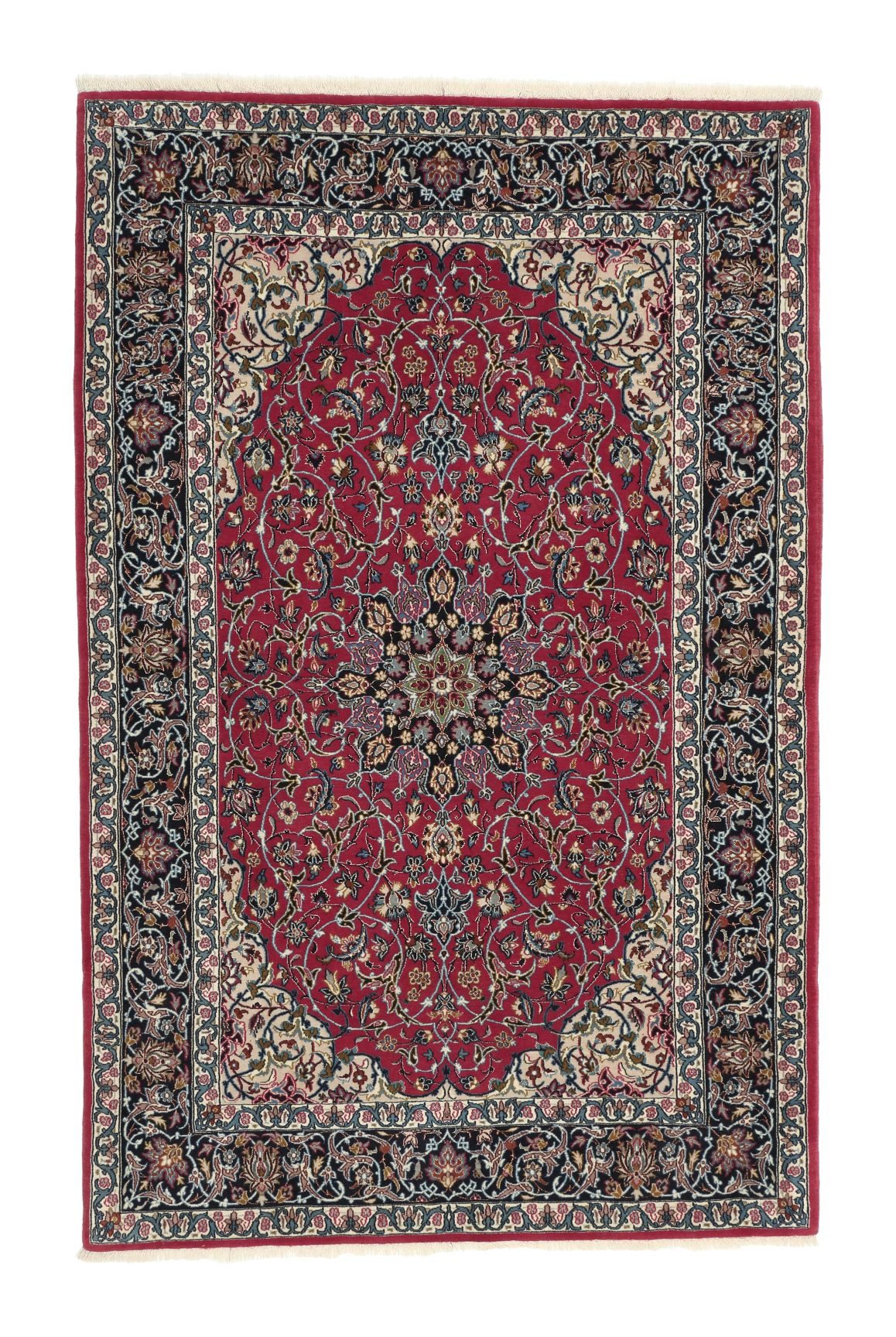 Carpet Avenue Teppich Isfahan Seide 168x108, Läufer, Höhe: 7 mm