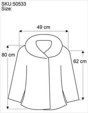 Guru-Shop Langjacke Offener Cardigan, flauschige Boho Jacke - grün alternative Bekleidung