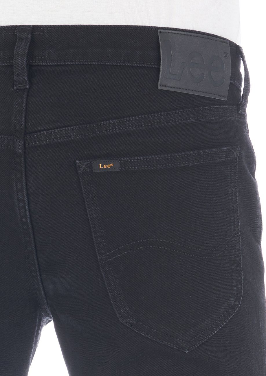 Fit Jeanshose Herren (LSS3PCQE3) Hose Rinse Lee® mit Daren Stretch Straight-Jeans Black Regular Denim Zip Fly