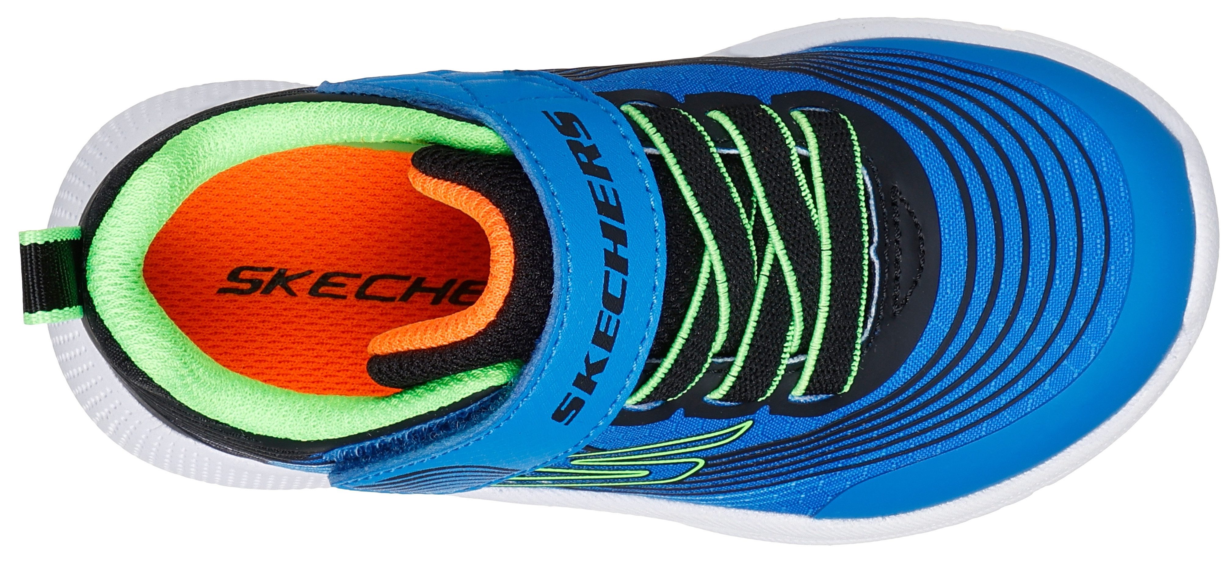 Skechers MICROSPEC ADVANCE Sneaker Babyschuh mit zusätzlichem Gummizug, Größenschablone zum Download