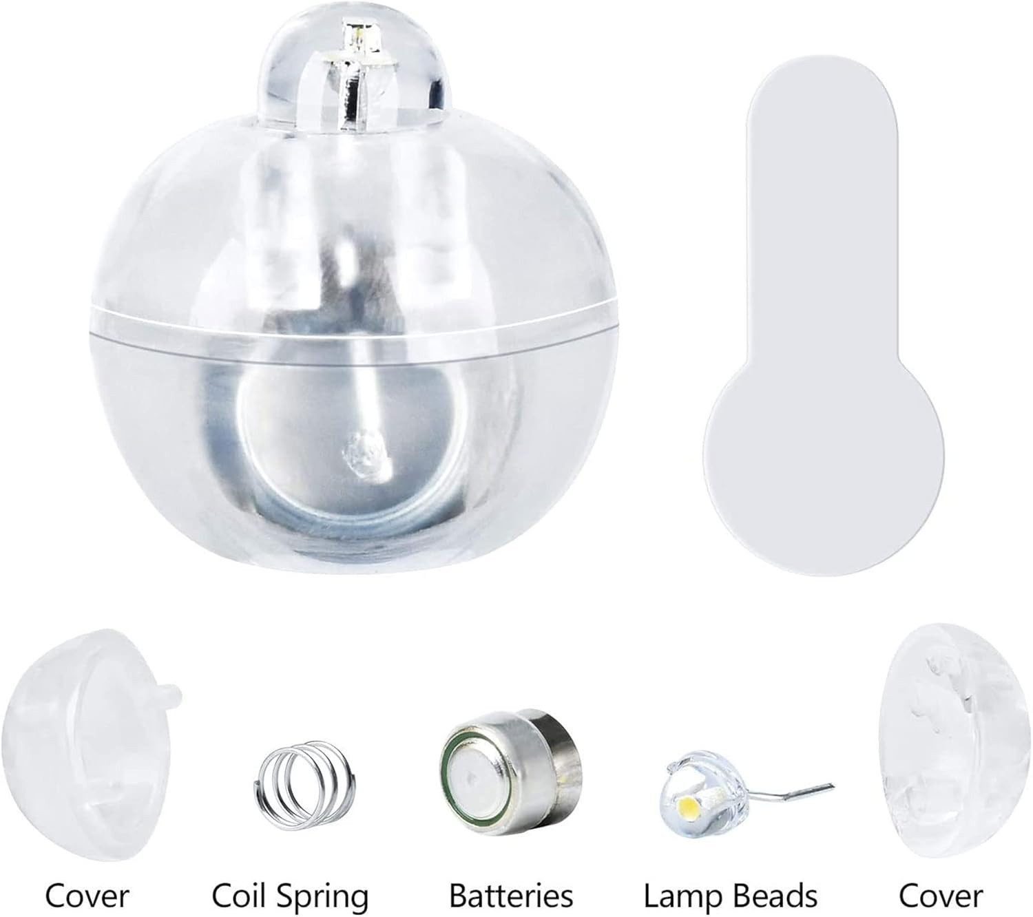 FELIXLEO LED-Leuchtmittel LED Ballons Lichter Mini Bunt Ballonlichter Runde Party, 120 St.