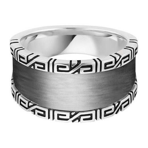 CAÏ Fingerring »925/- Sterling Silber rhodiniert Ornamente«, Ring