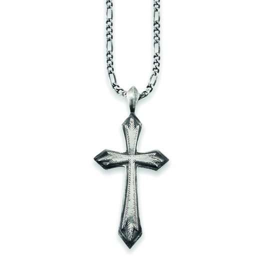 CAÏ Anhänger mit Kette »925/- Sterling Silber rhodiniert Kreuz«