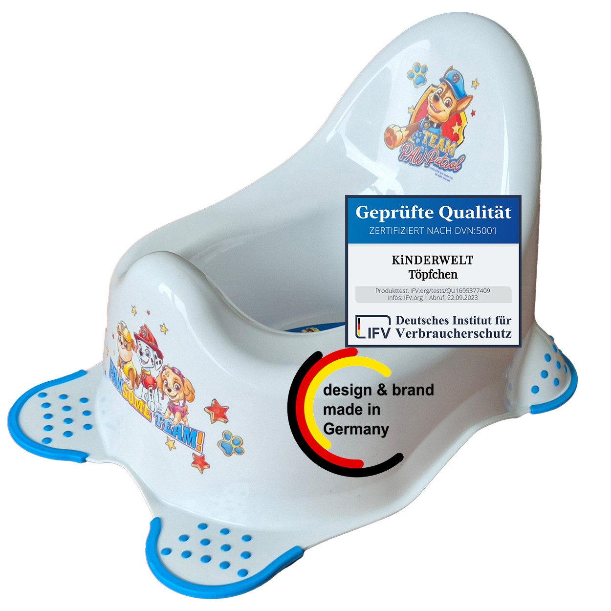 KiNDERWELT Töpfchen Premium Kindertopf stabiler Babytopf