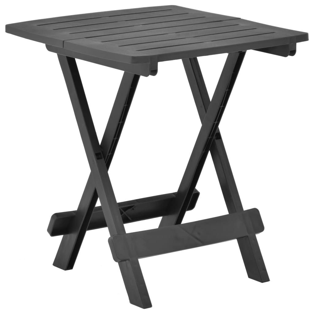 vidaXL Gartentisch Gartentisch Klappbar Anthrazit 45x43x50 günstig online kaufen