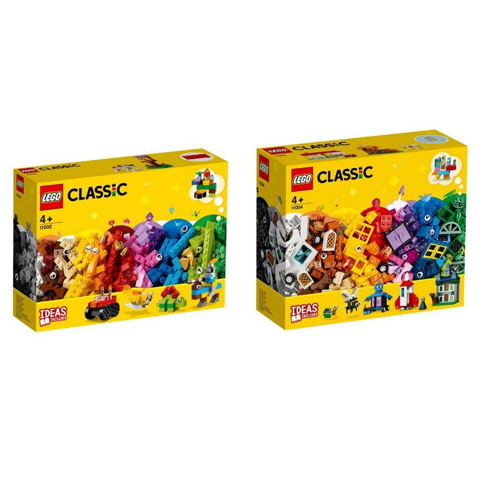 LEGO® Konstruktions-Spielset Classic 2er Set: 11002 Bausteine - Starter Set + 1