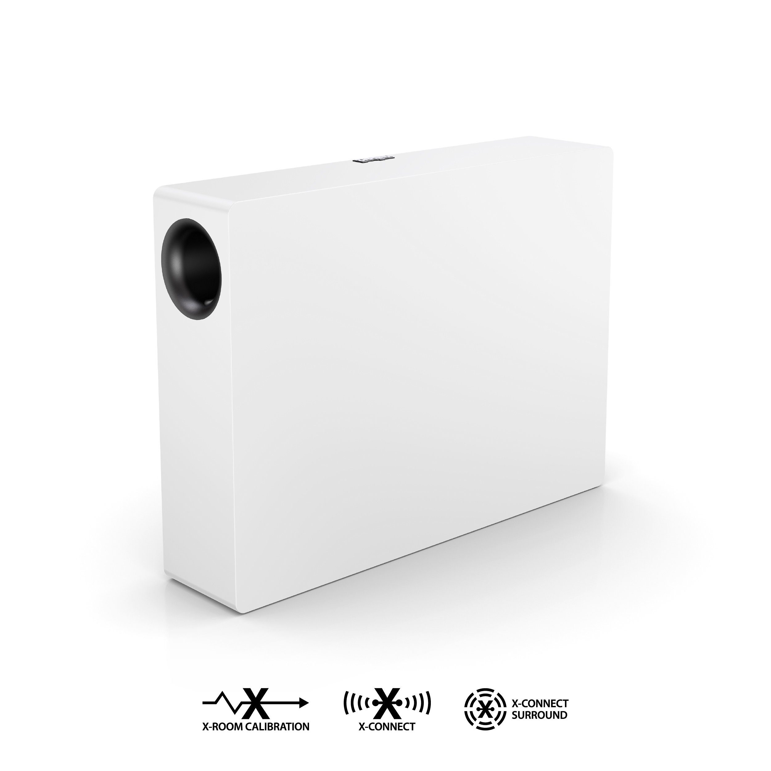 Nubert Mehrschichtlack nuSub XW-800 Hz) Subwoofer (250 Weiß 34 W, slim