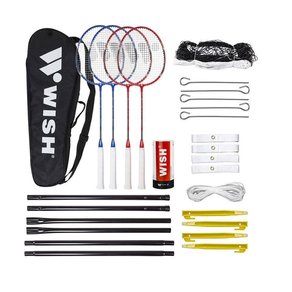 Badmintonschläger Badmintonset Badmintonnetz Federbälle Federball