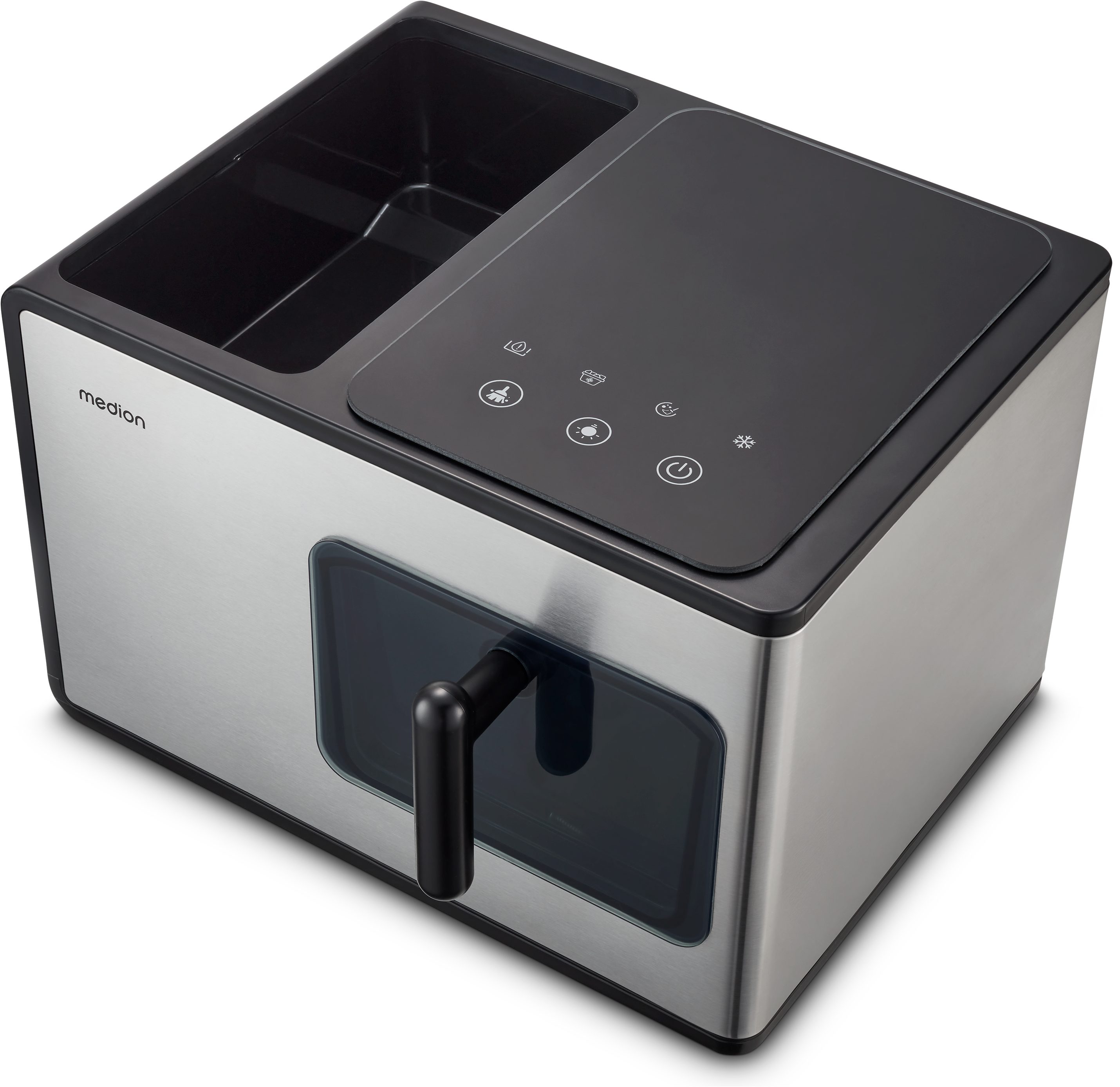 Medion® Eiswürfelmaschine MD 11960, 2 L Wassertank, LED-Display, Herausnehmbarer Eiswürfelkorb